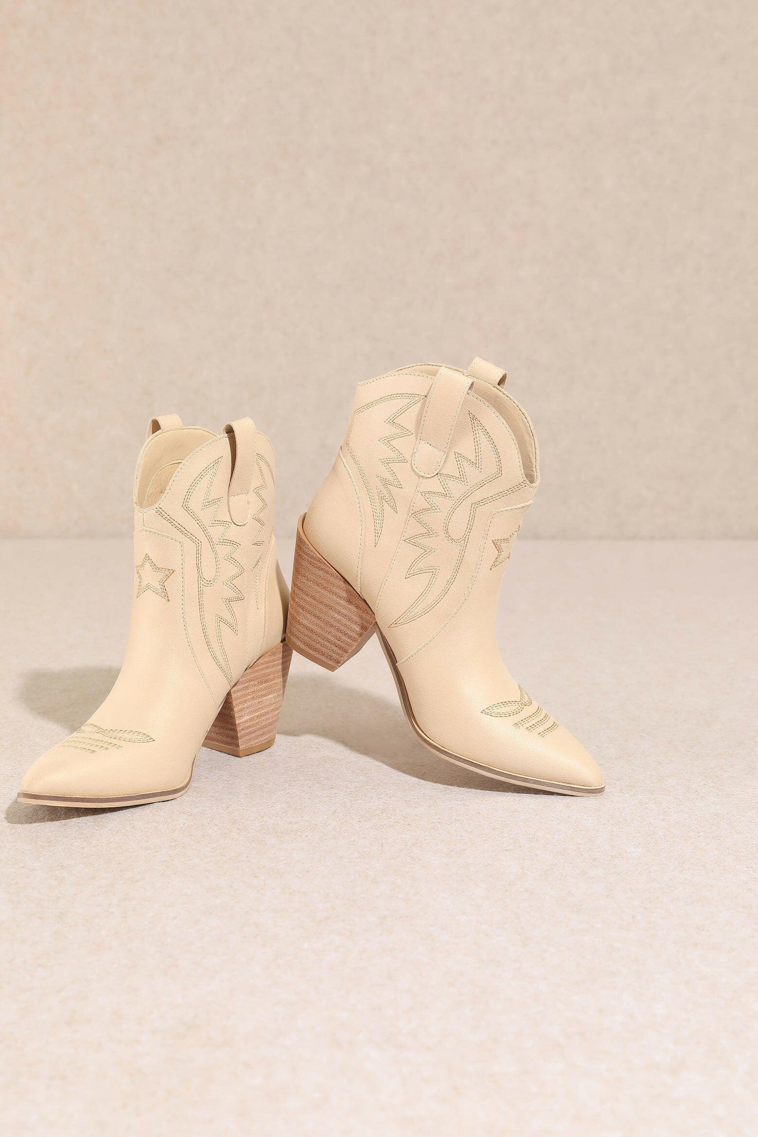 Nina Embroidered Cowgirl Booties-Booties-Krush Kandy, Women's Online Fashion Boutique Located in Phoenix, Arizona (Scottsdale Area)