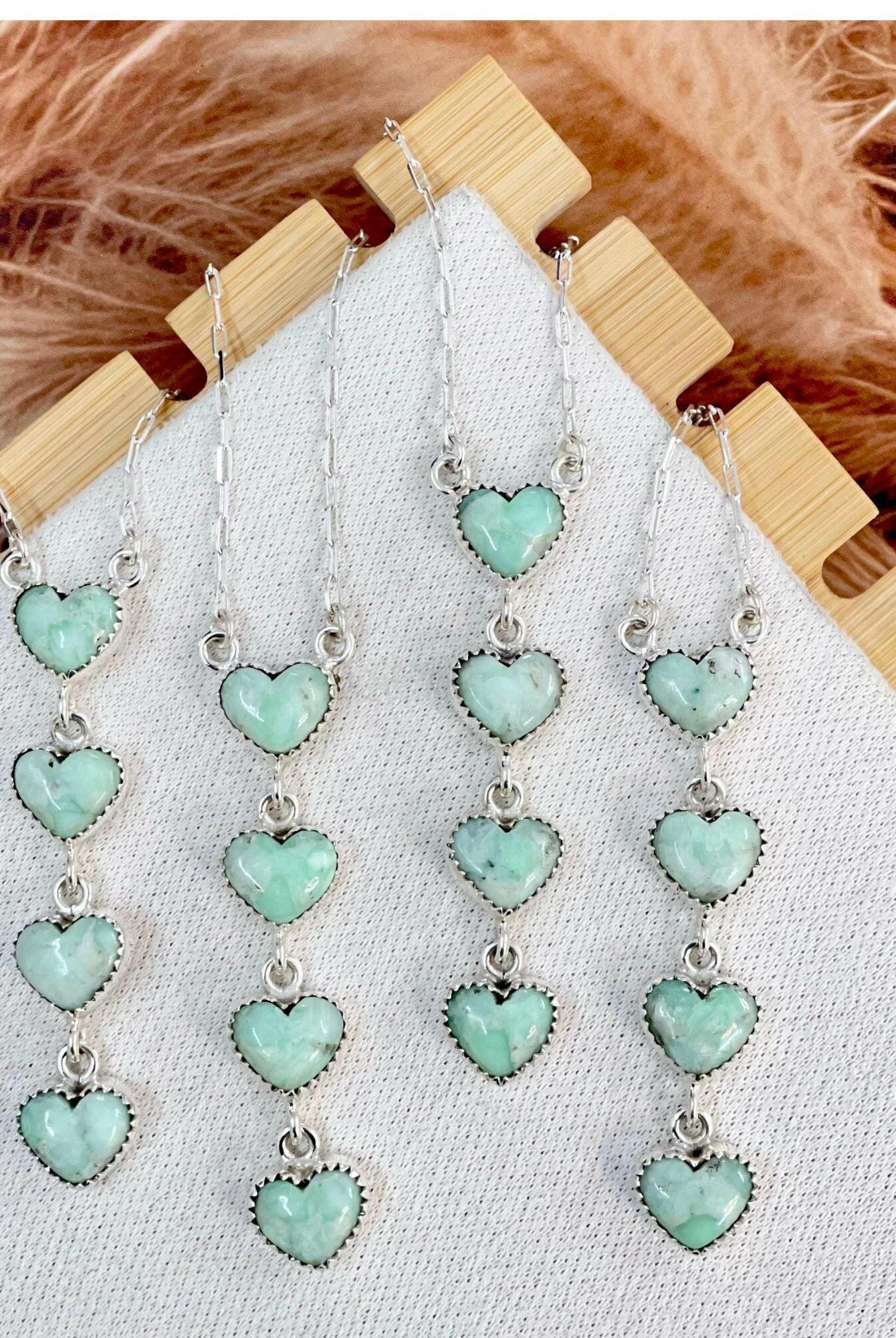 Falling For You Heart Stone Necklace-Necklaces-Krush Kandy, Women's Online Fashion Boutique Located in Phoenix, Arizona (Scottsdale Area)