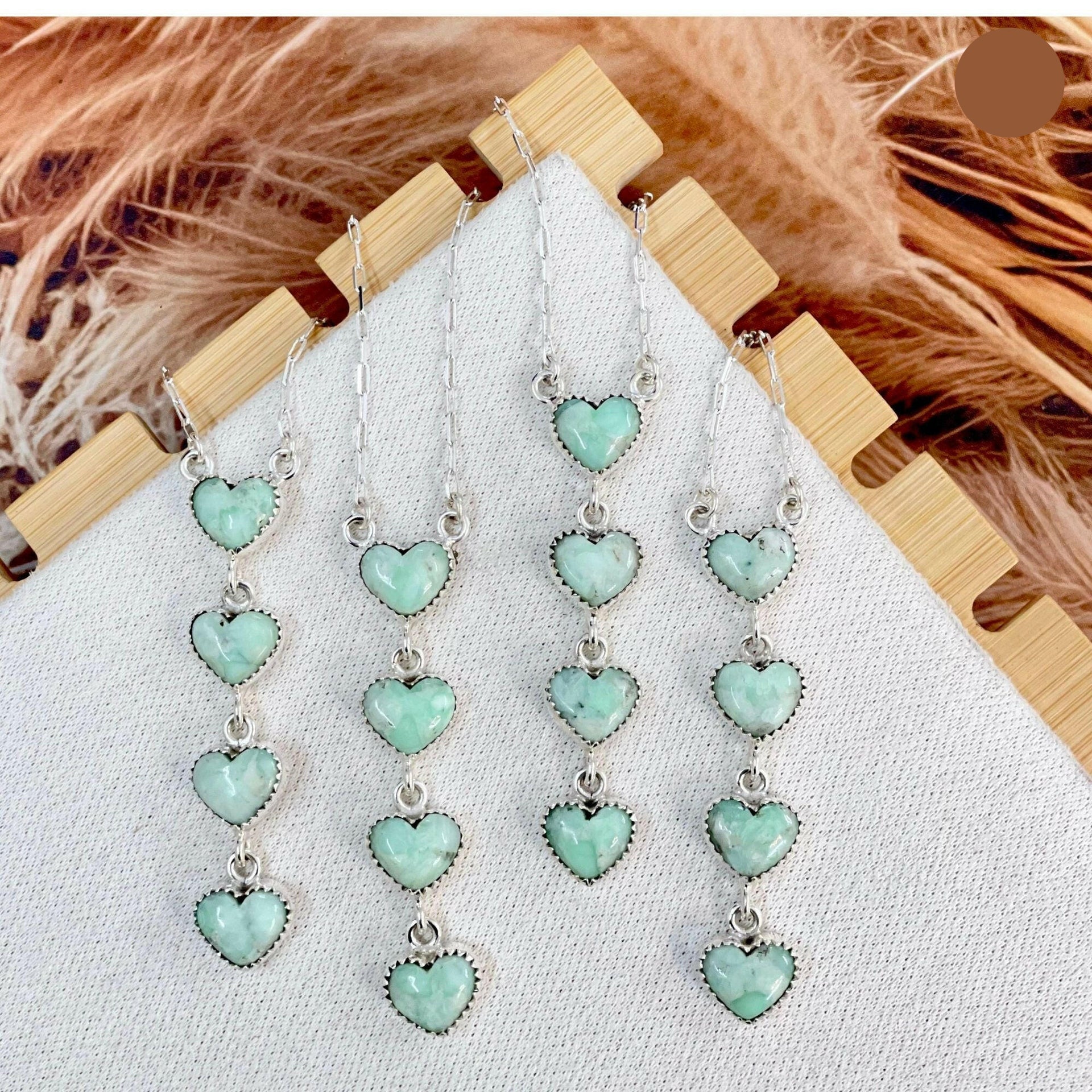 Falling For You Heart Stone Necklace-Necklaces-Krush Kandy, Women's Online Fashion Boutique Located in Phoenix, Arizona (Scottsdale Area)
