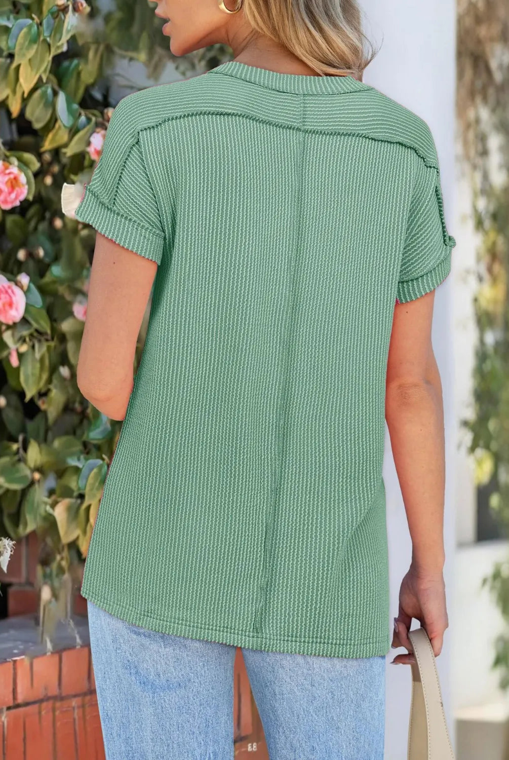 Round Neck Short Sleeve T-Shirt-Krush Kandy, Women's Online Fashion Boutique Located in Phoenix, Arizona (Scottsdale Area)