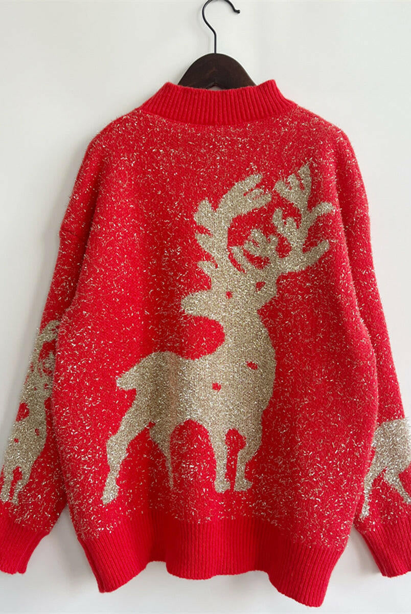 Christmas Element Round Neck Sweater-Krush Kandy, Women's Online Fashion Boutique Located in Phoenix, Arizona (Scottsdale Area)