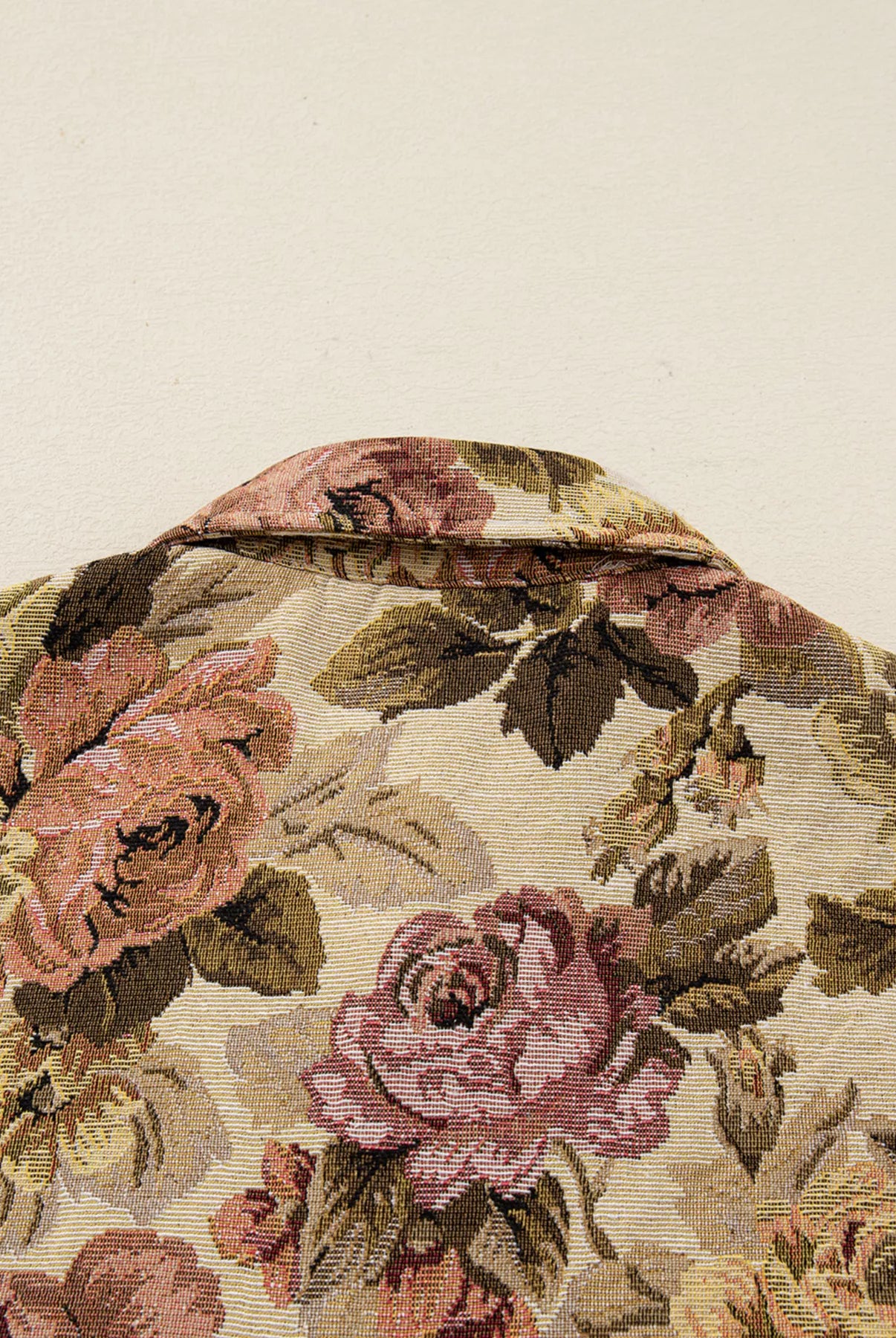Floral Waffle Knit Patchwork Chest Pockets Buttoned Jacket-Jacket-Krush Kandy, Women's Online Fashion Boutique Located in Phoenix, Arizona (Scottsdale Area)
