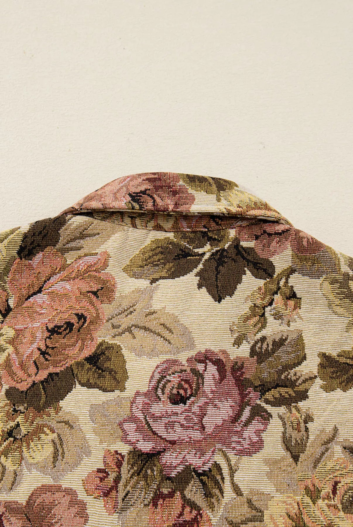 Floral Waffle Knit Patchwork Chest Pockets Buttoned Jacket-Jacket-Krush Kandy, Women's Online Fashion Boutique Located in Phoenix, Arizona (Scottsdale Area)