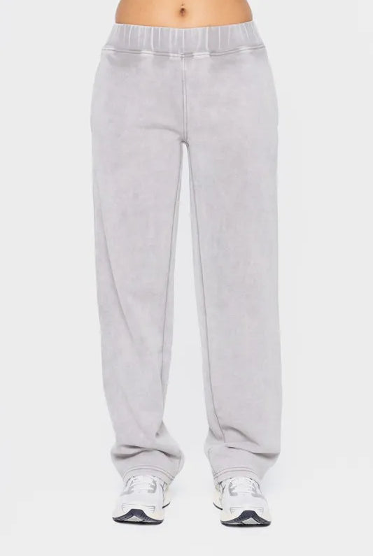 Mono B Elastic Waist Fleece Pants with Pockets-Pants-Krush Kandy, Women's Online Fashion Boutique Located in Phoenix, Arizona (Scottsdale Area)