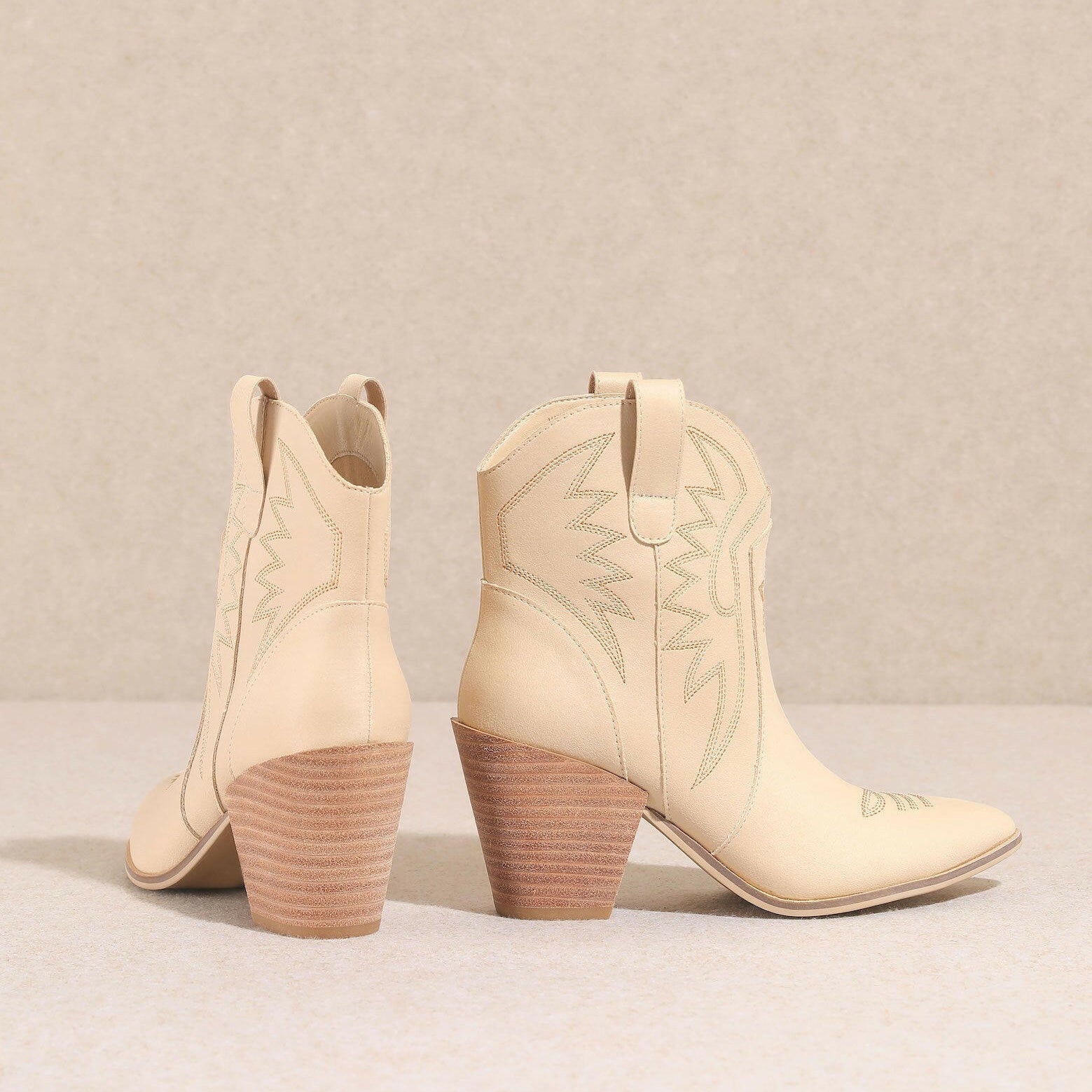Nina Embroidered Cowgirl Booties-Booties-Krush Kandy, Women's Online Fashion Boutique Located in Phoenix, Arizona (Scottsdale Area)