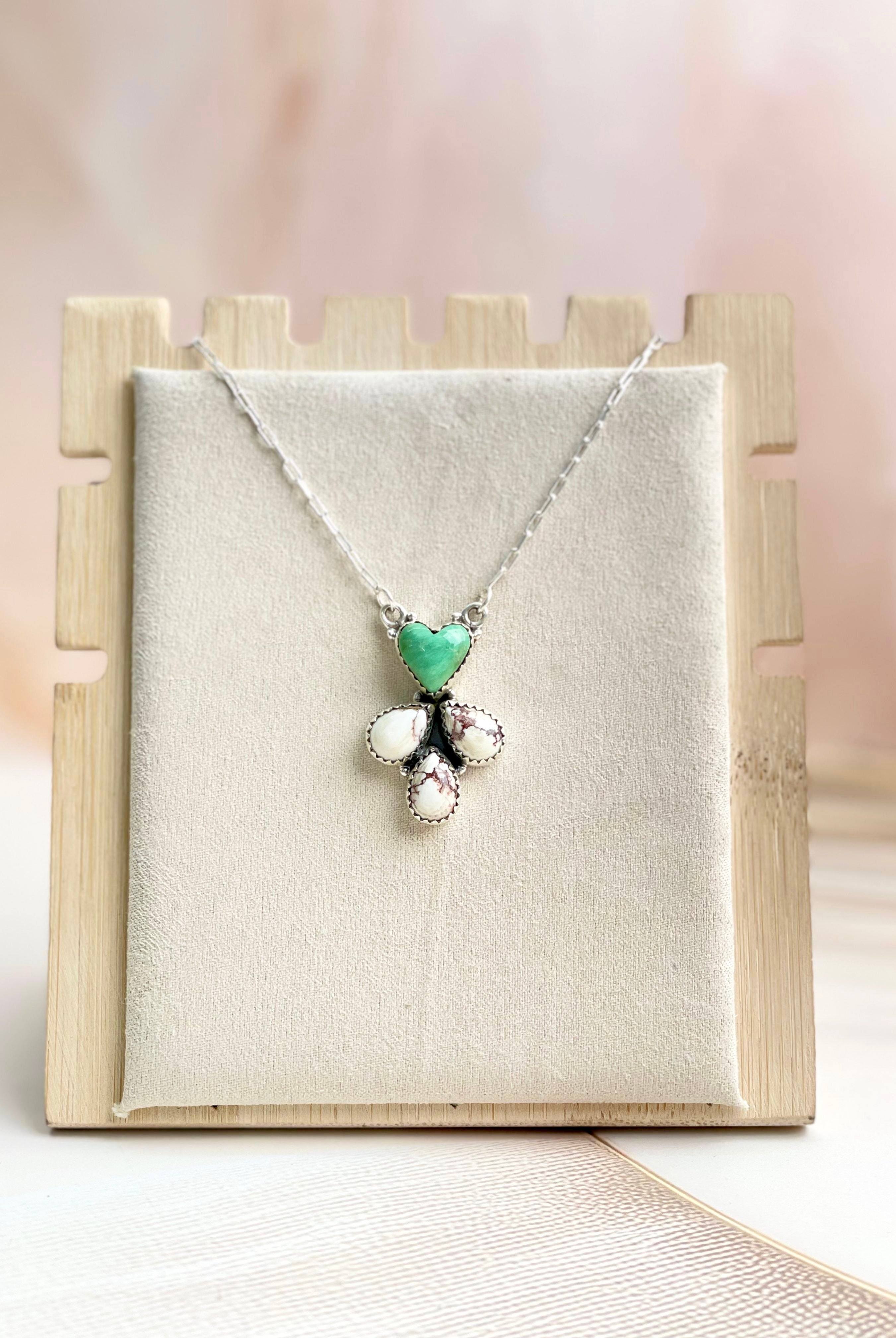 Wild Horse & Varascite Necklace Sno 2-Necklaces-Krush Kandy, Women's Online Fashion Boutique Located in Phoenix, Arizona (Scottsdale Area)