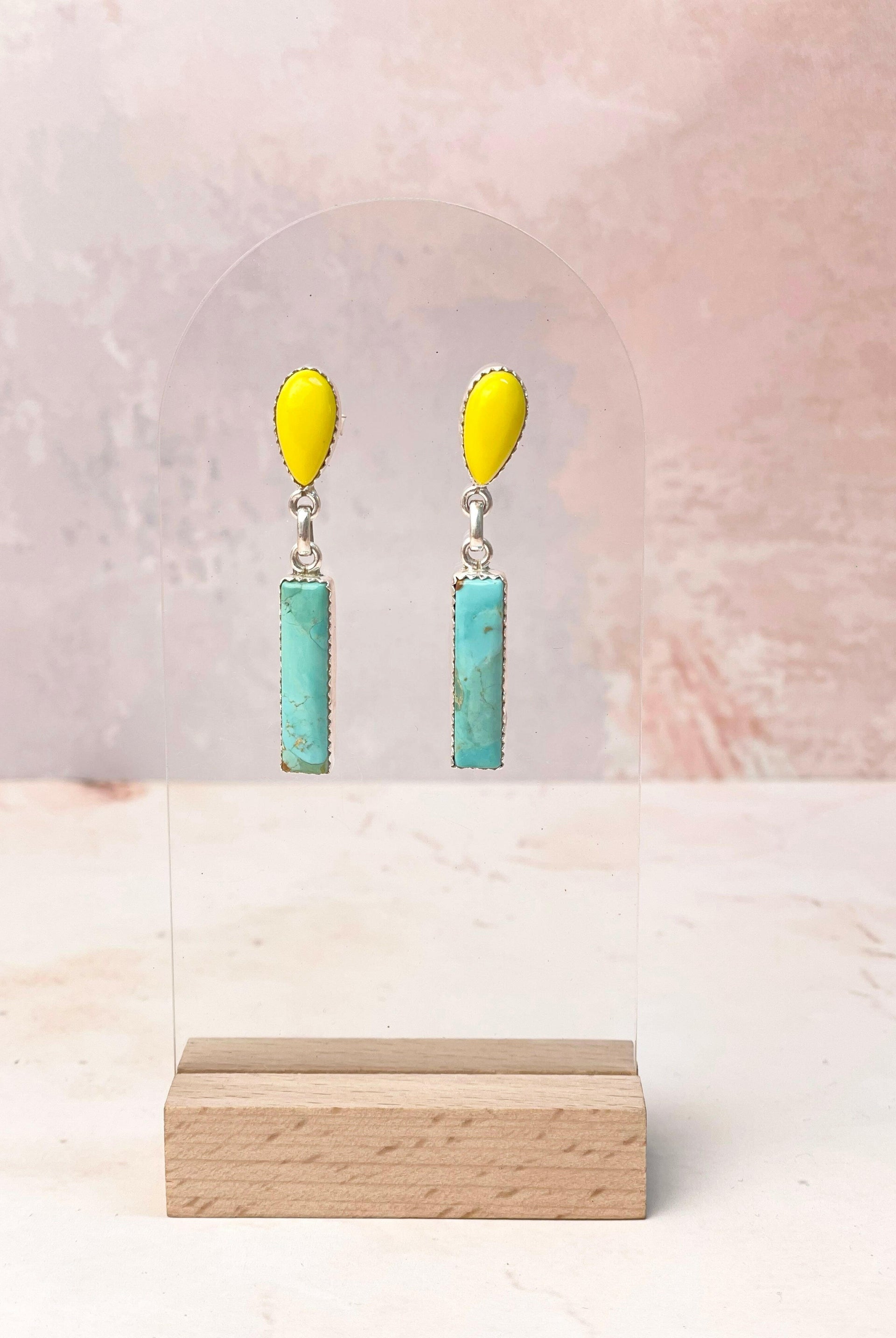 Rosarita Mixed Gem One of a Kind Earrings-Earrings-Krush Kandy, Women's Online Fashion Boutique Located in Phoenix, Arizona (Scottsdale Area)