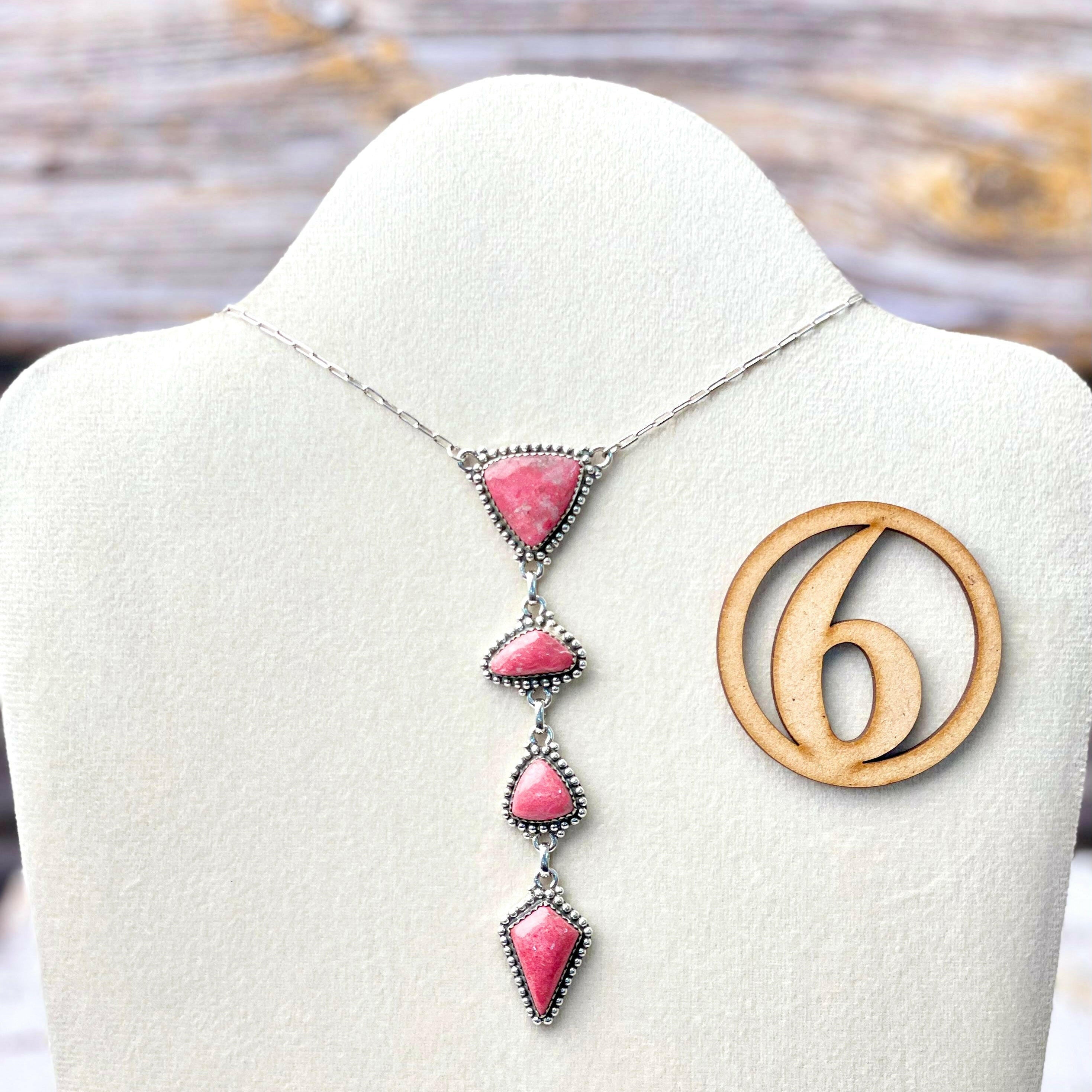 Thulite Drop Necklace-Necklaces-Krush Kandy, Women's Online Fashion Boutique Located in Phoenix, Arizona (Scottsdale Area)