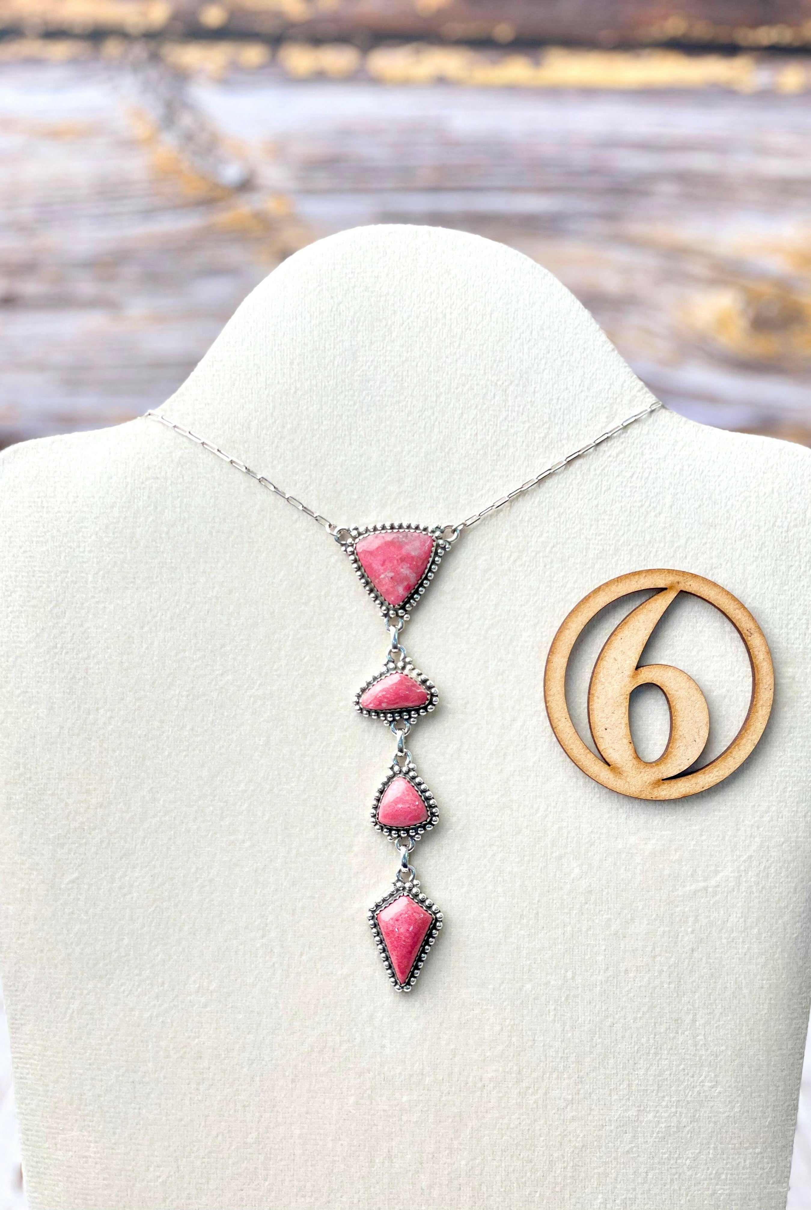 Thulite Drop Necklace-Necklaces-Krush Kandy, Women's Online Fashion Boutique Located in Phoenix, Arizona (Scottsdale Area)