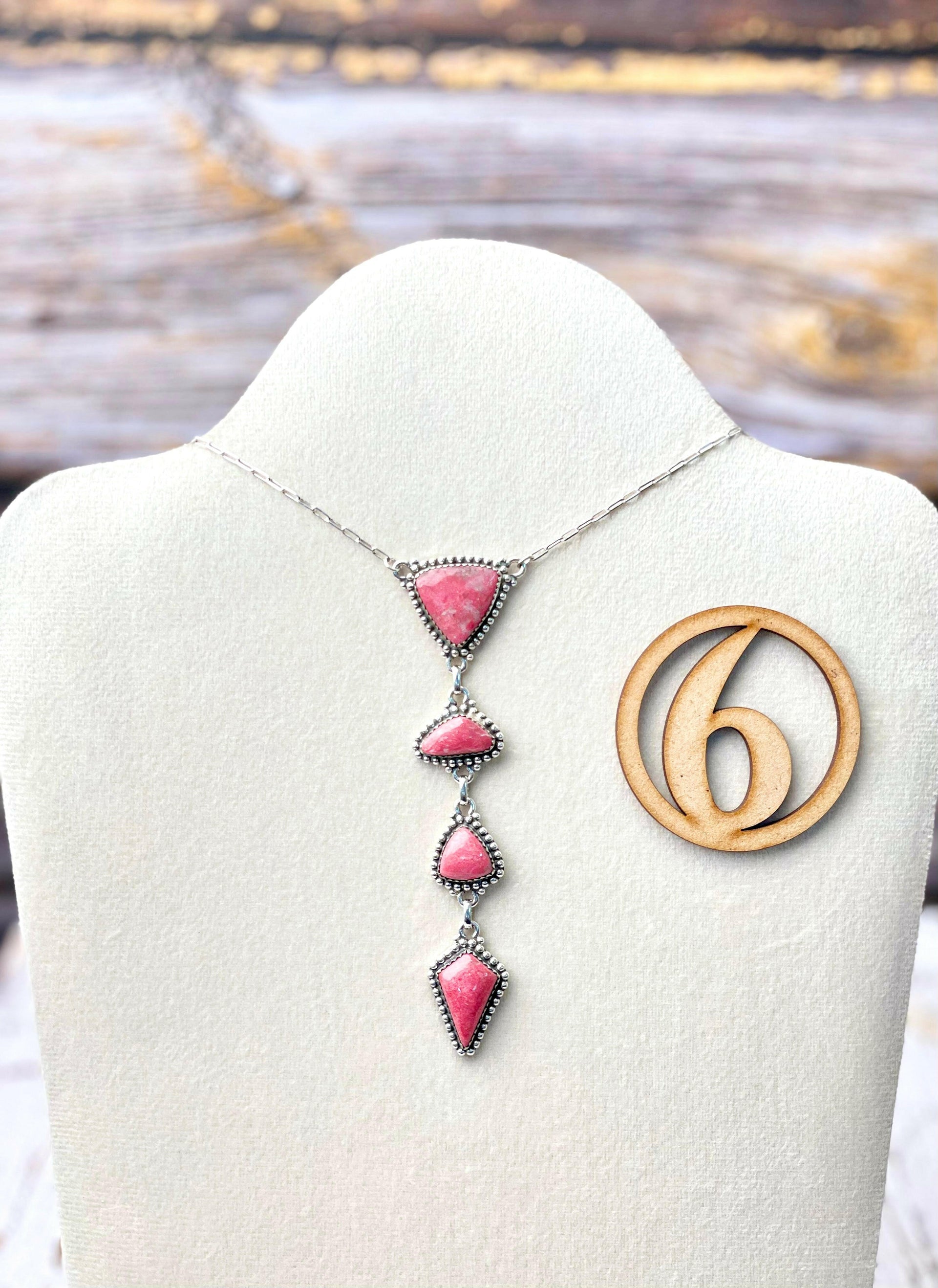 Thulite Drop Necklace-Necklaces-Krush Kandy, Women's Online Fashion Boutique Located in Phoenix, Arizona (Scottsdale Area)