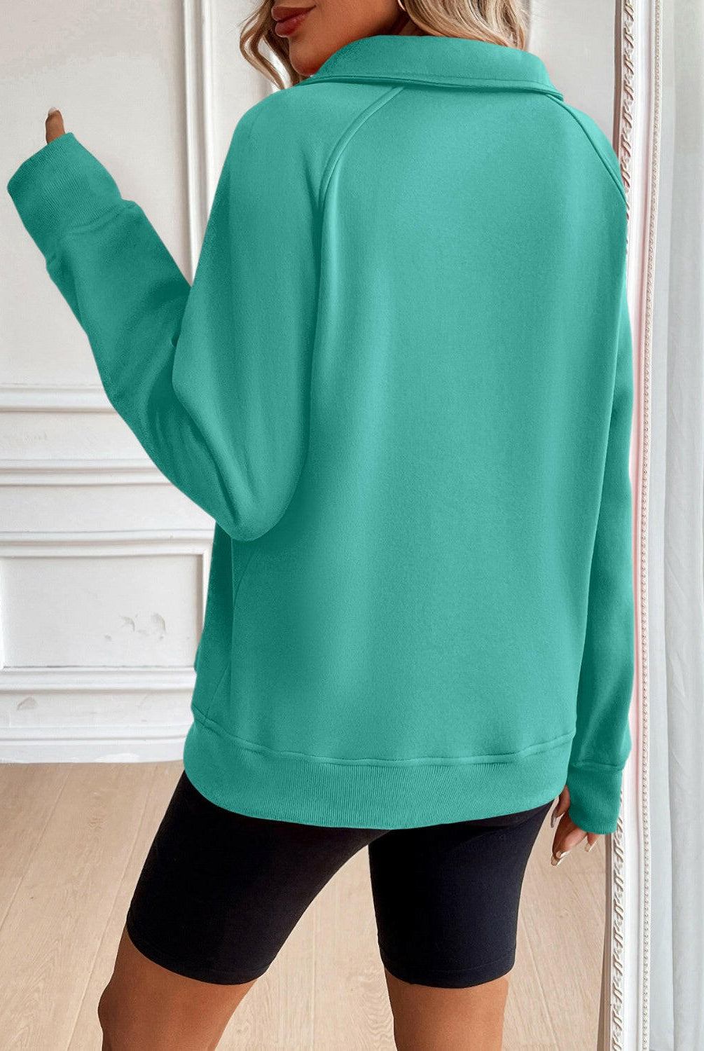 Ivy Lane Half Zip Raglan Sleeve Sweatshirt-Krush Kandy, Women's Online Fashion Boutique Located in Phoenix, Arizona (Scottsdale Area)