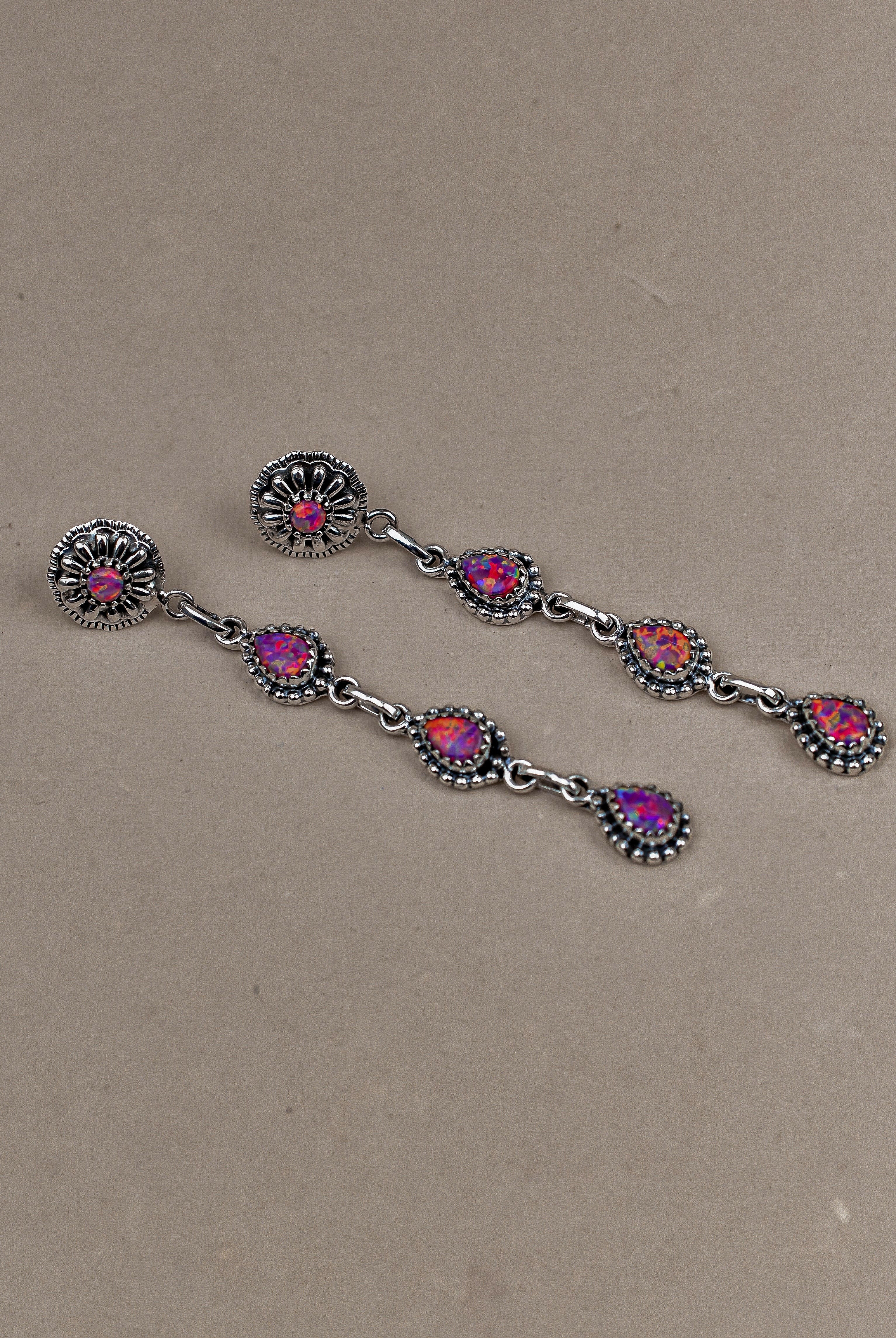 Sterling Silver Tear Drop Earrings-Drop Earrings-Krush Kandy, Women's Online Fashion Boutique Located in Phoenix, Arizona (Scottsdale Area)