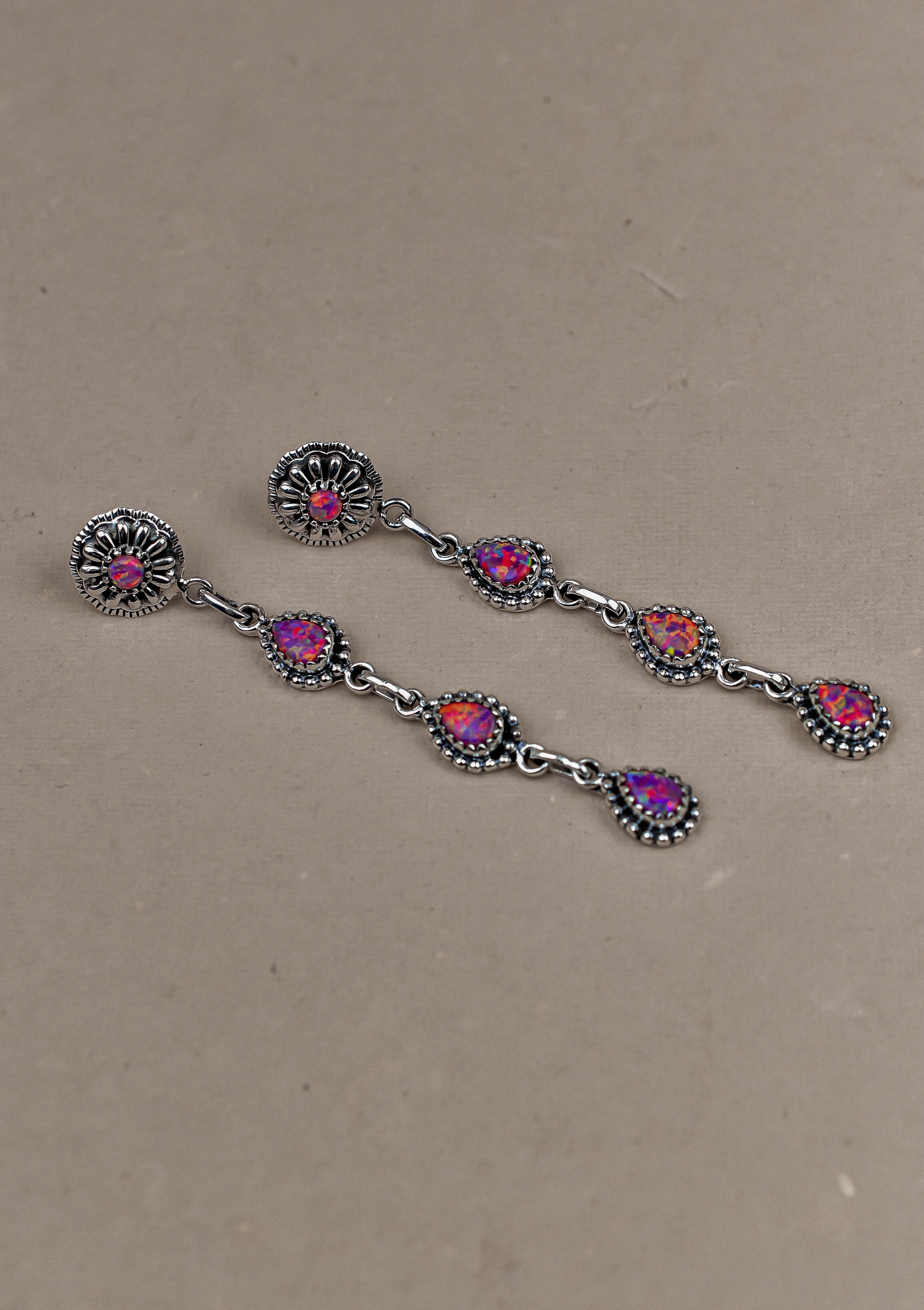 Sterling Silver Tear Drop Earrings-Drop Earrings-Krush Kandy, Women's Online Fashion Boutique Located in Phoenix, Arizona (Scottsdale Area)