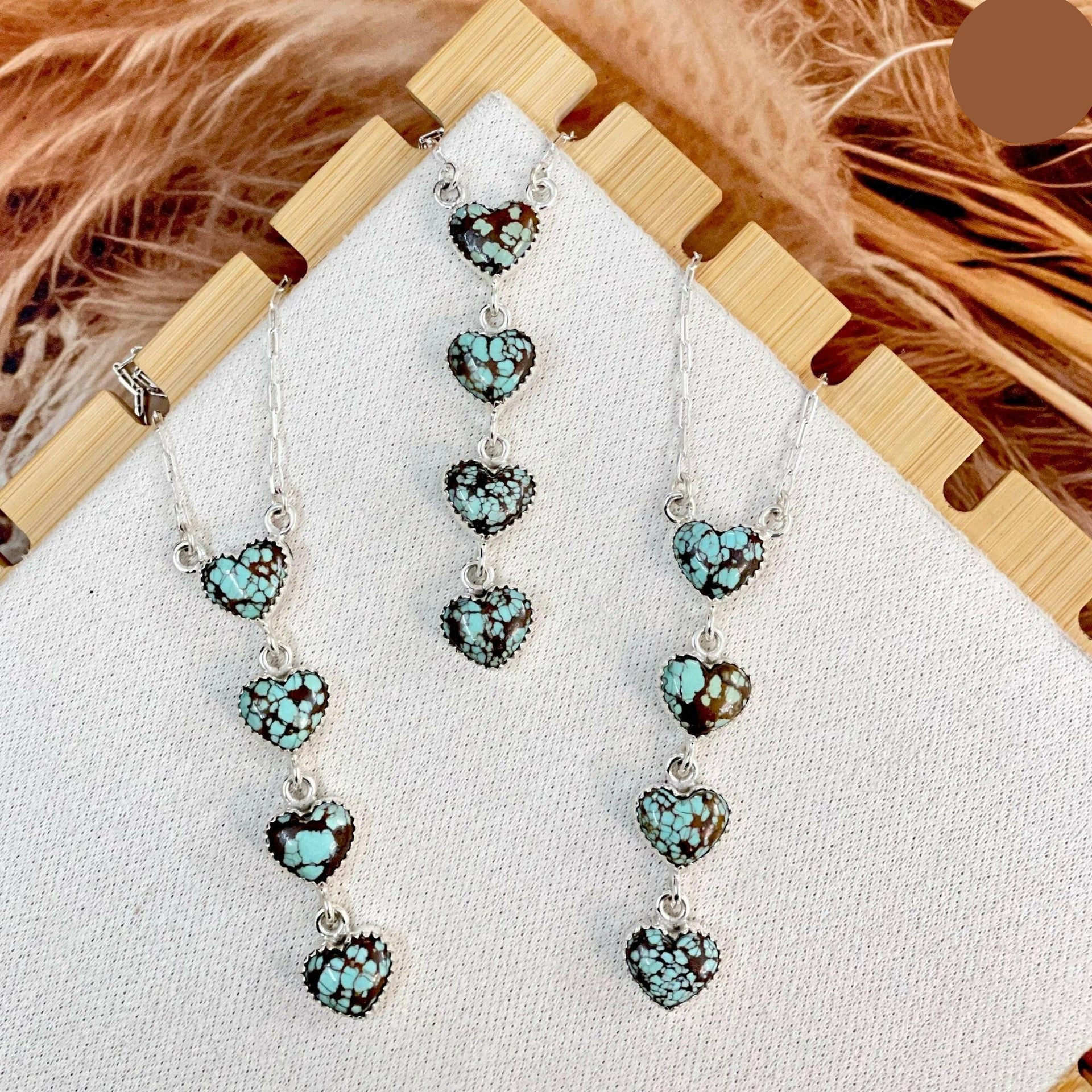 Falling For You Heart Stone Necklace-Necklaces-Krush Kandy, Women's Online Fashion Boutique Located in Phoenix, Arizona (Scottsdale Area)
