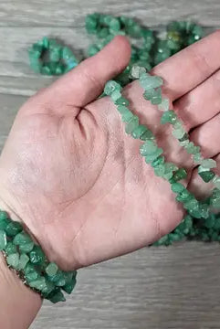 Aventurine Chip Bracelet-Chain Bracelets-Krush Kandy, Women's Online Fashion Boutique Located in Phoenix, Arizona (Scottsdale Area)