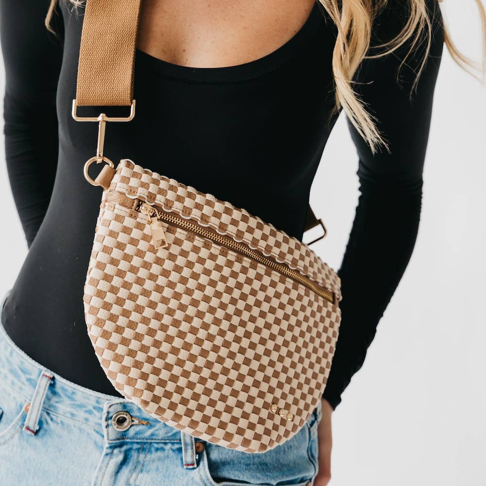 Westlyn Woven Bum Bag-Accessories-Krush Kandy, Women's Online Fashion Boutique Located in Phoenix, Arizona (Scottsdale Area)