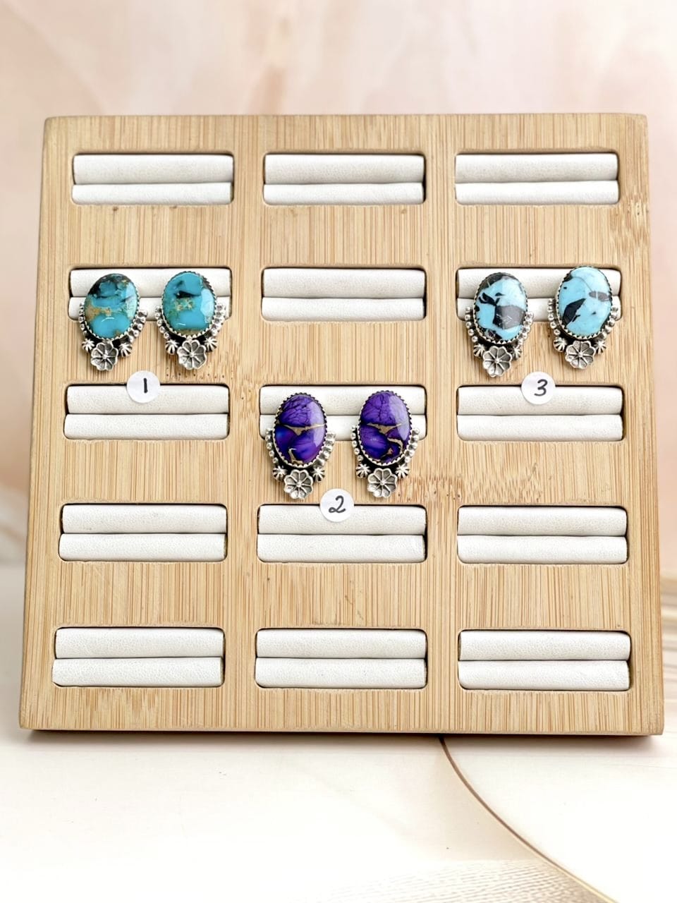 Multi Stone Boho Studs sno 13-Earrings-Krush Kandy, Women's Online Fashion Boutique Located in Phoenix, Arizona (Scottsdale Area)
