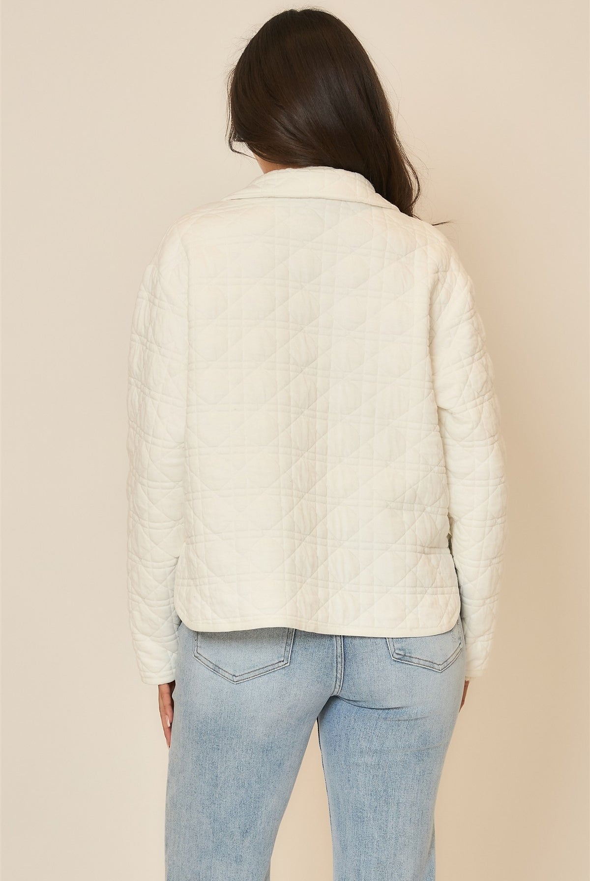 Quilted Collar Jacket-Coats-Krush Kandy, Women's Online Fashion Boutique Located in Phoenix, Arizona (Scottsdale Area)
