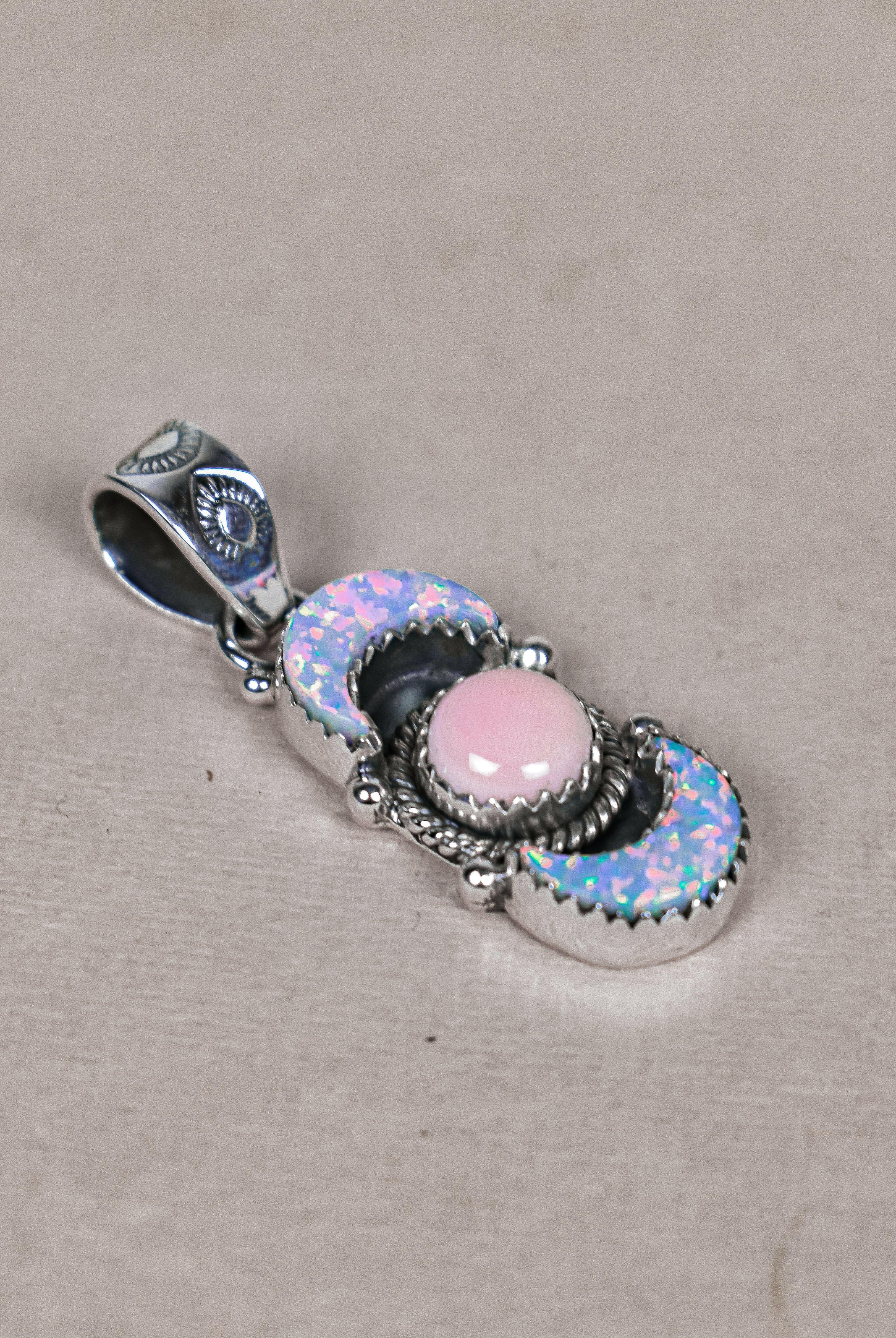 Lunar Crescent Pendant-Pendant Necklaces-Krush Kandy, Women's Online Fashion Boutique Located in Phoenix, Arizona (Scottsdale Area)