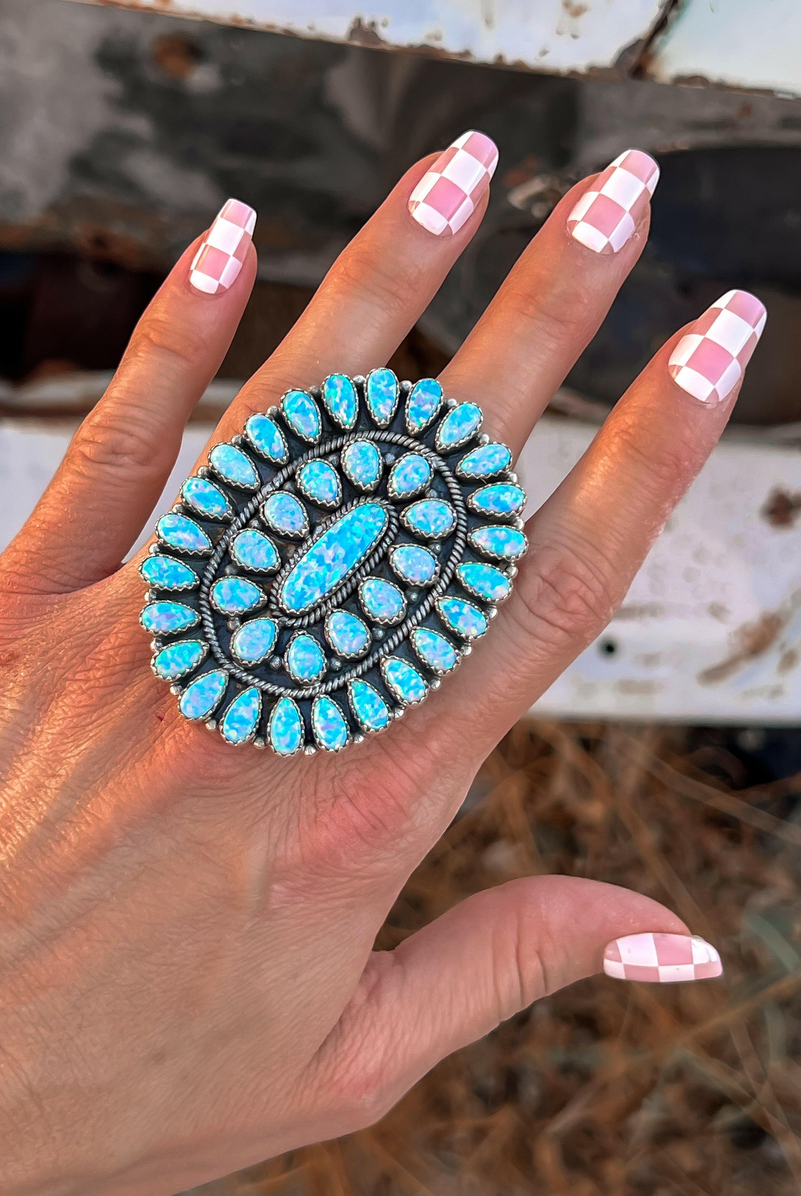 Big Mama Concho Ring MADE TO ORDER-Cluster Rings-Krush Kandy, Women's Online Fashion Boutique Located in Phoenix, Arizona (Scottsdale Area)