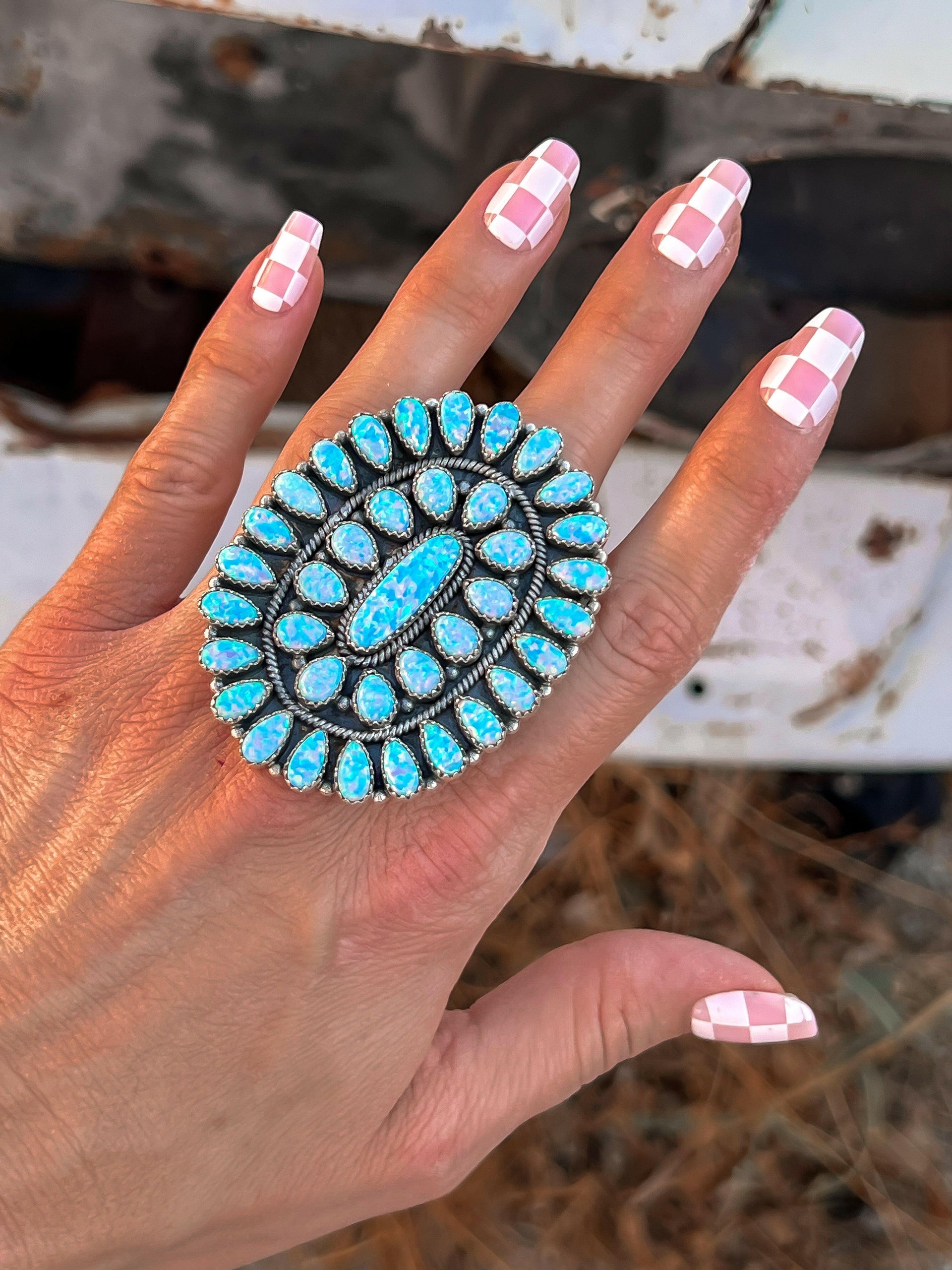 Big Mama Concho Ring MADE TO ORDER-Cluster Rings-Krush Kandy, Women's Online Fashion Boutique Located in Phoenix, Arizona (Scottsdale Area)