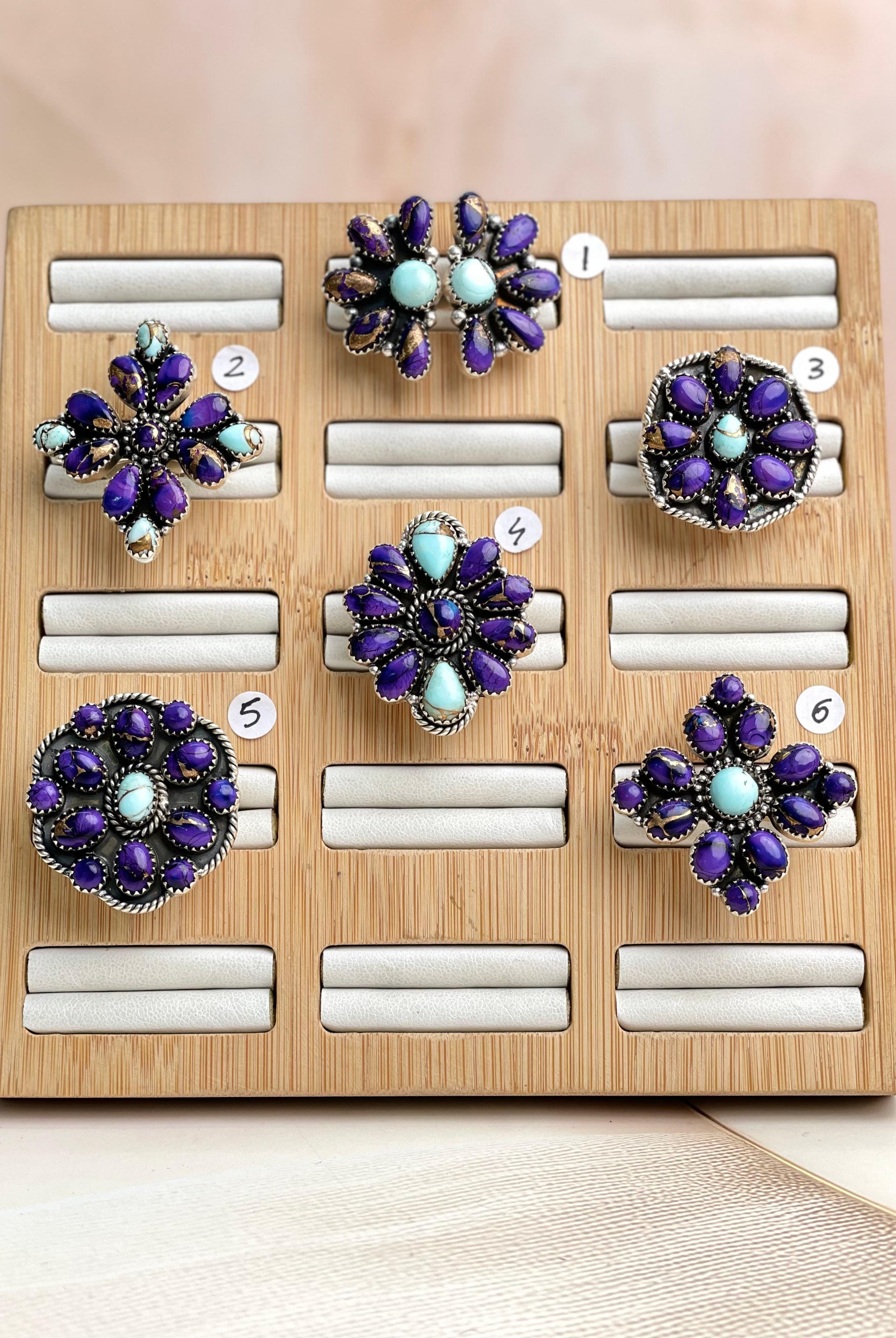 Multi Dahlia Ring Clusters-Rings-Krush Kandy, Women's Online Fashion Boutique Located in Phoenix, Arizona (Scottsdale Area)