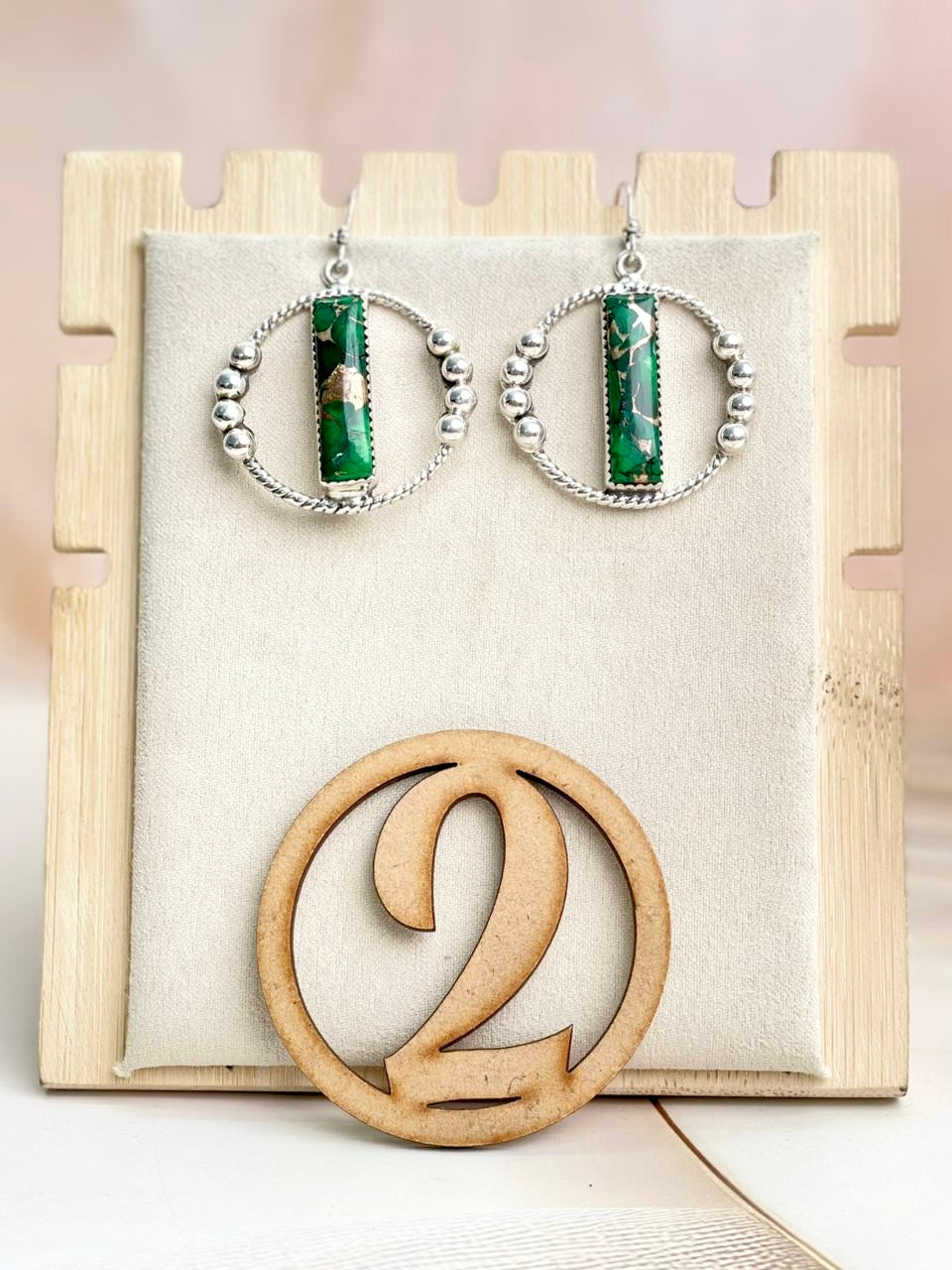 Boho Bar Balls Hoops-Earrings-Krush Kandy, Women's Online Fashion Boutique Located in Phoenix, Arizona (Scottsdale Area)