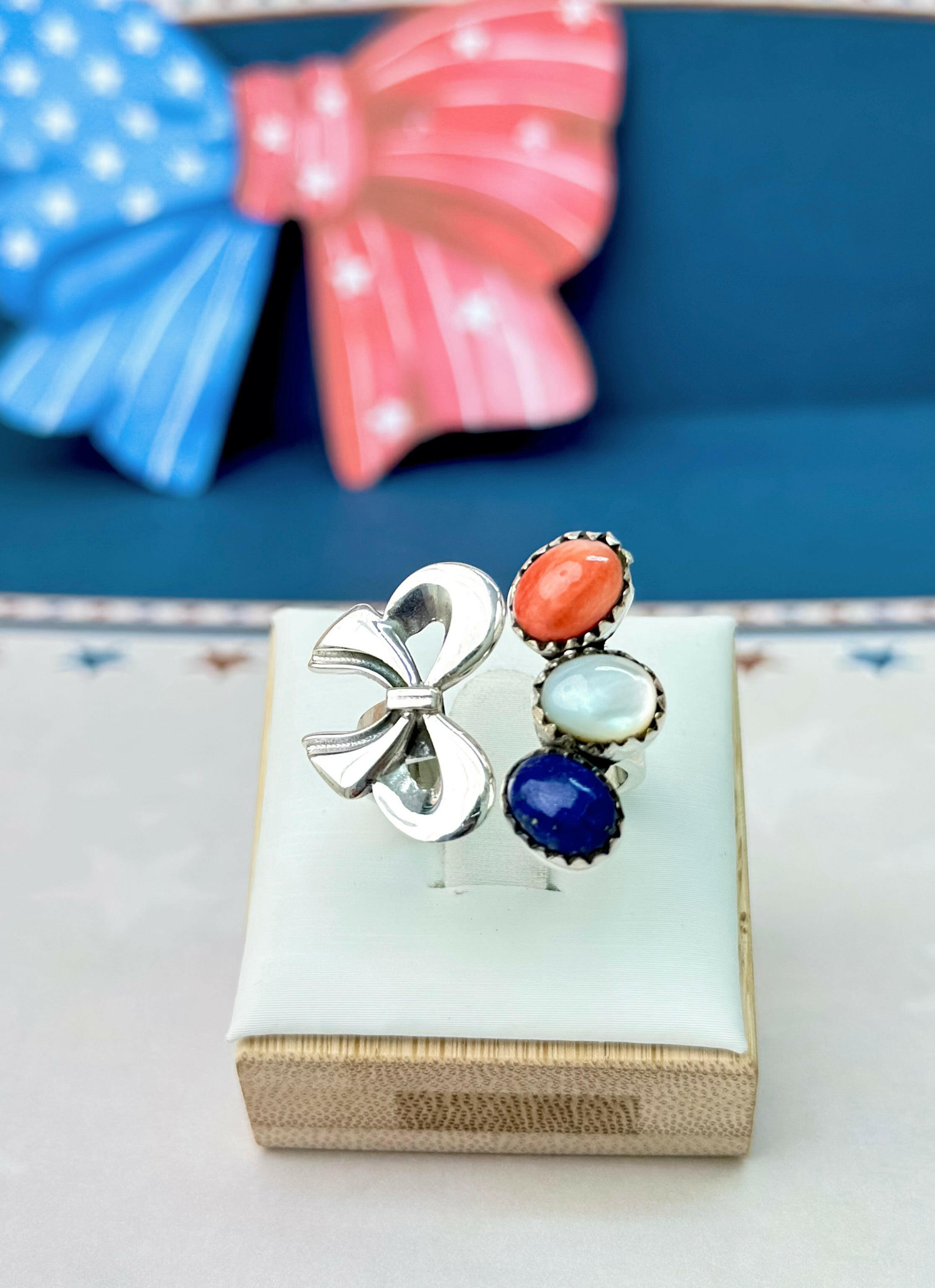 Americana Bow Rings-Rings-Krush Kandy, Women's Online Fashion Boutique Located in Phoenix, Arizona (Scottsdale Area)