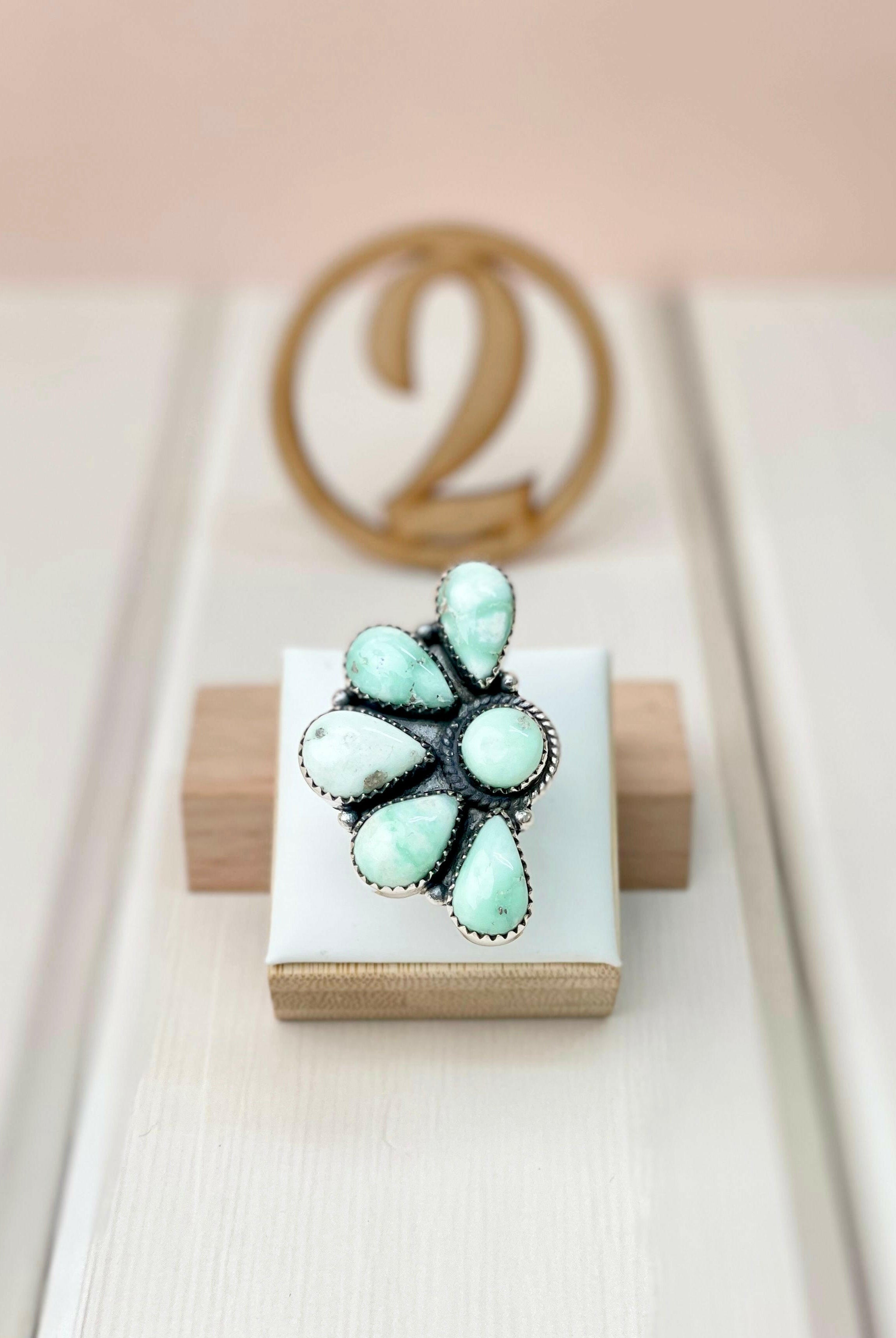 Paloma Half Cluster Rings-Rings-Krush Kandy, Women's Online Fashion Boutique Located in Phoenix, Arizona (Scottsdale Area)