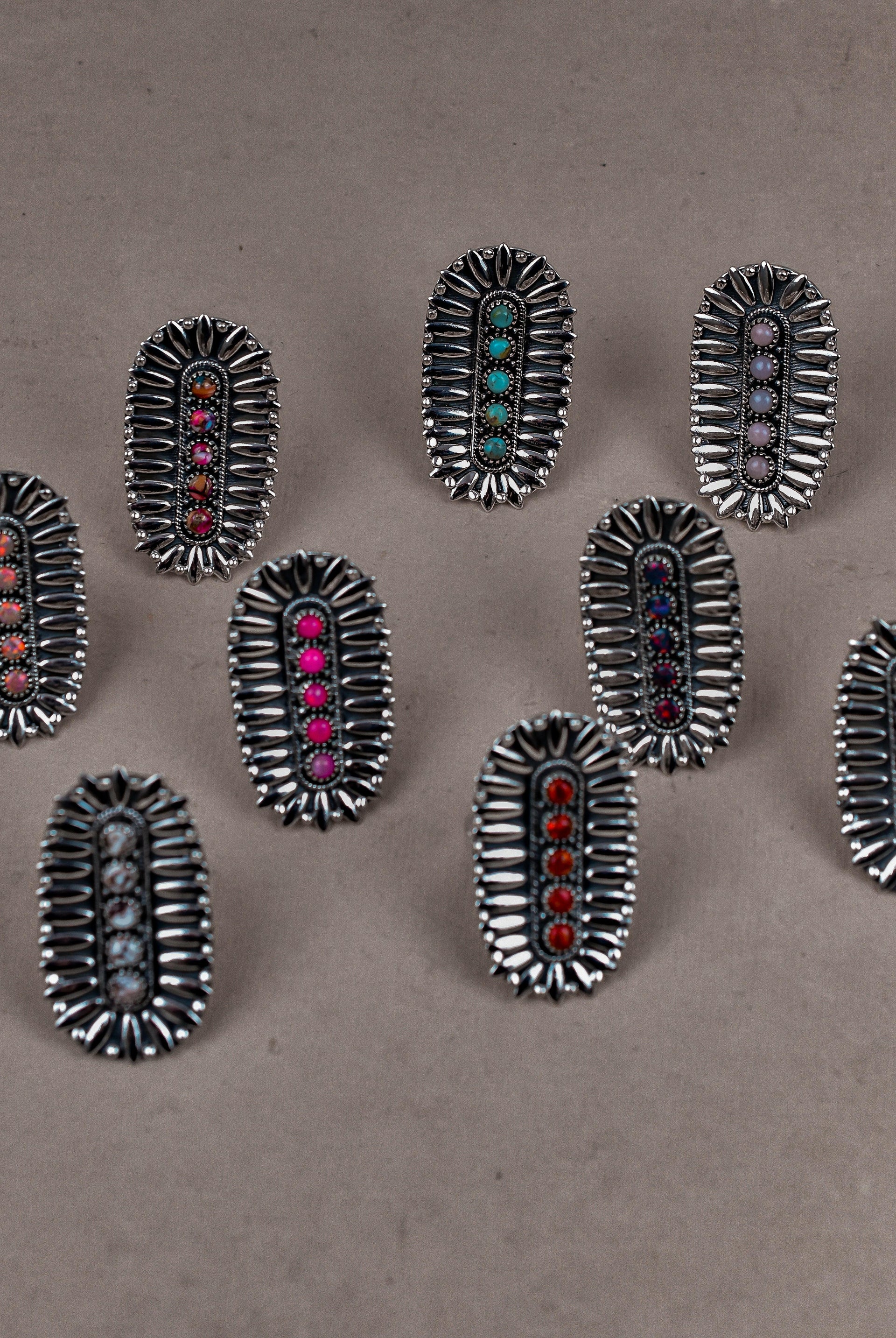 Sterling Silver Jeweled Fossil Crawler Ring-Crawler Rings-Krush Kandy, Women's Online Fashion Boutique Located in Phoenix, Arizona (Scottsdale Area)