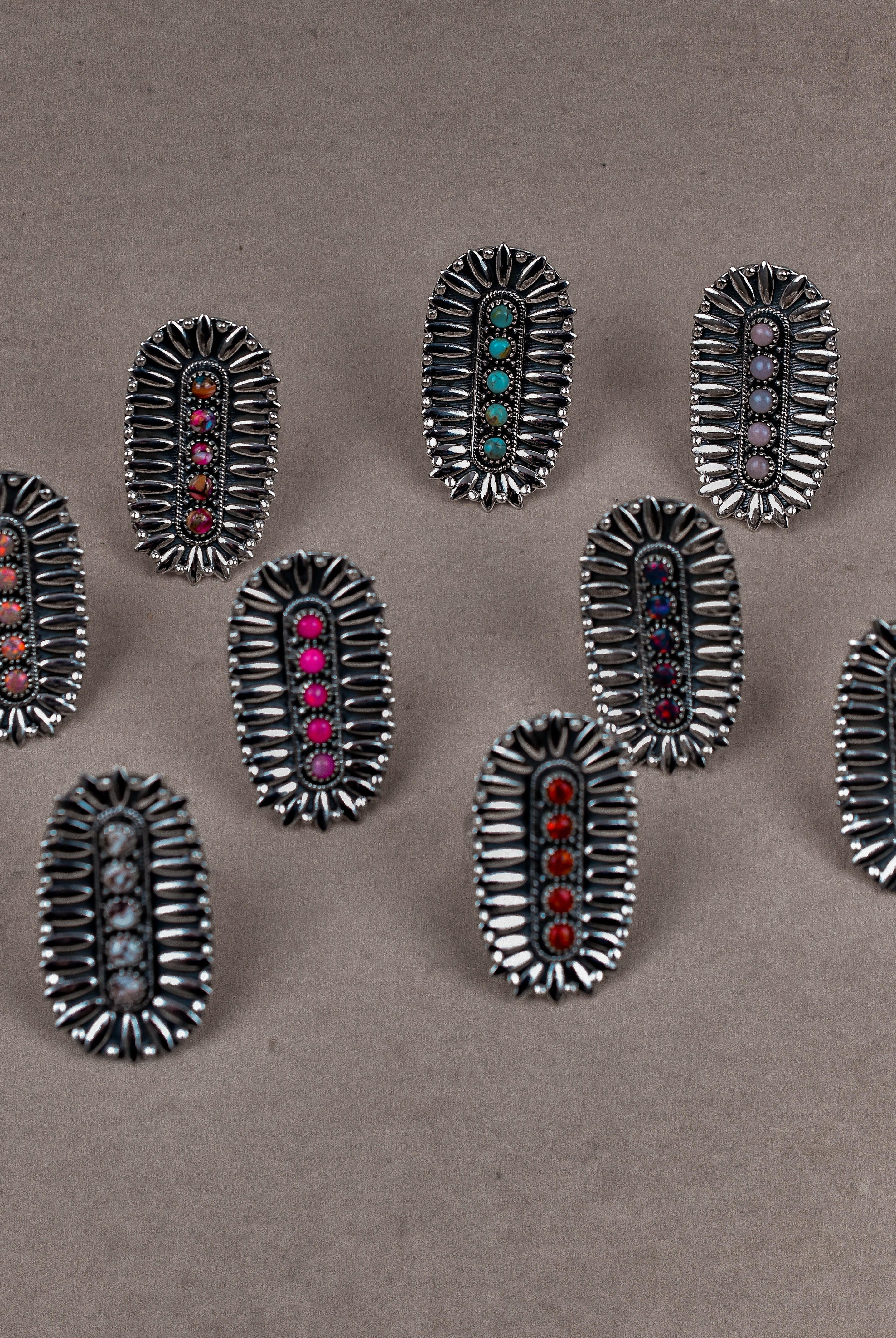 Sterling Silver Jeweled Fossil Crawler Ring-Crawler Rings-Krush Kandy, Women's Online Fashion Boutique Located in Phoenix, Arizona (Scottsdale Area)