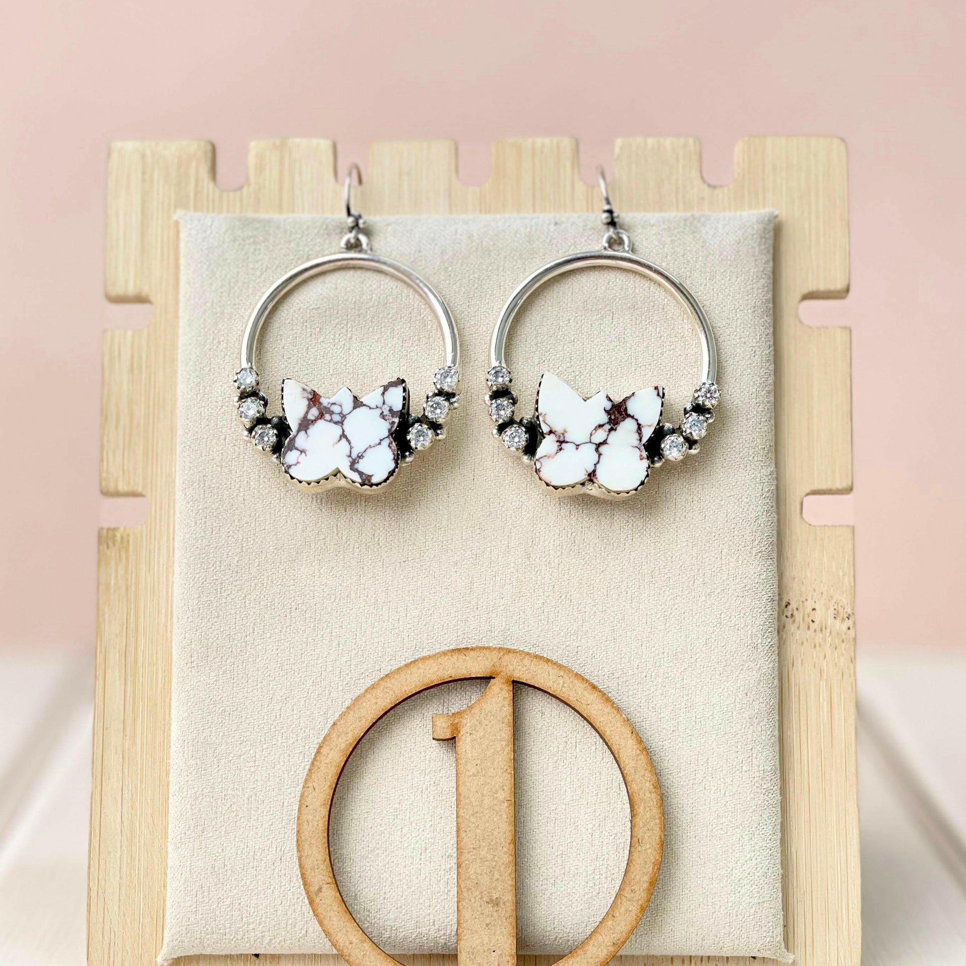 Southwest Butterfly Hoops-Earrings-Krush Kandy, Women's Online Fashion Boutique Located in Phoenix, Arizona (Scottsdale Area)
