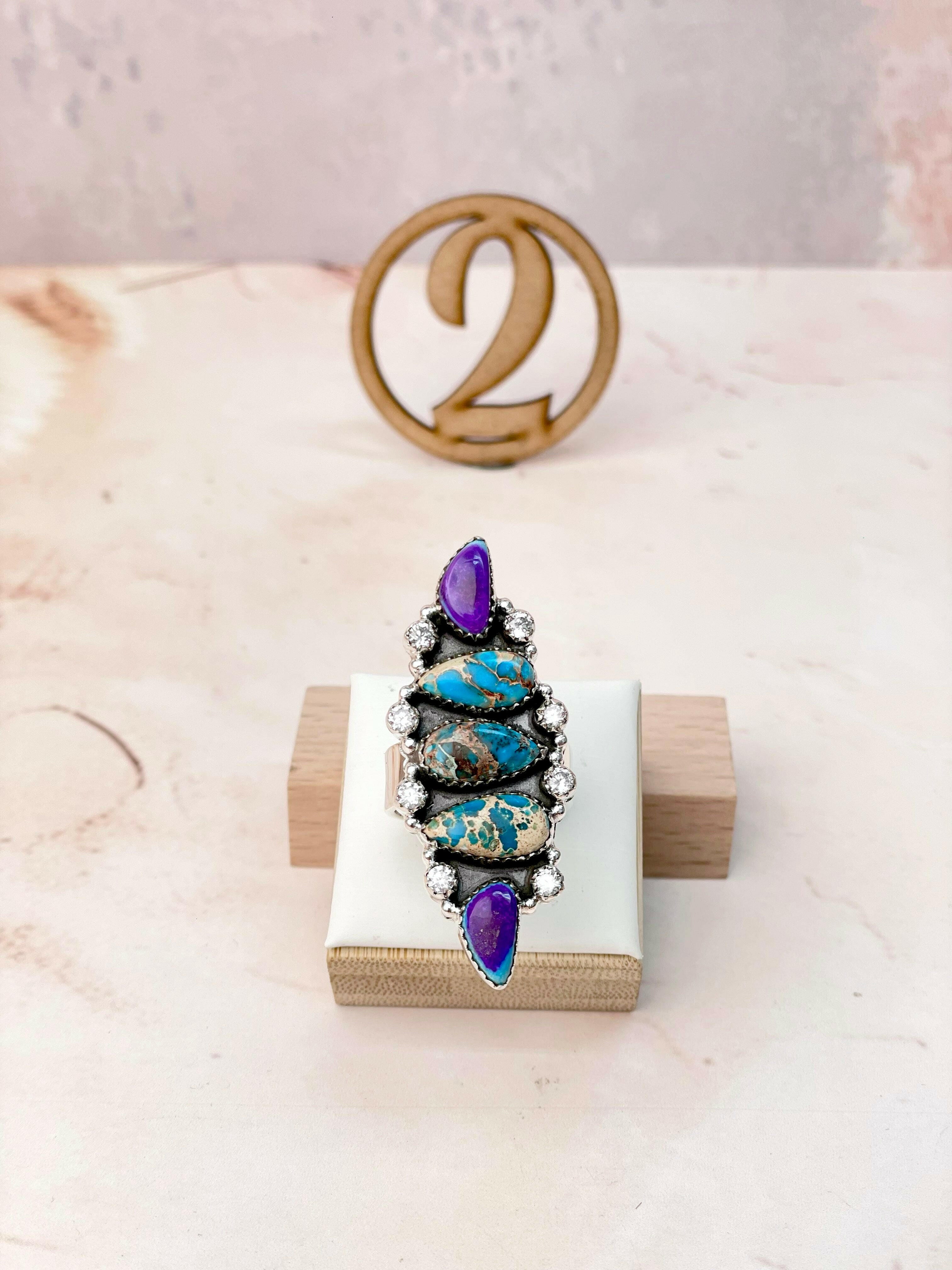 Jasper and CZ Crawler Rings-Rings-Krush Kandy, Women's Online Fashion Boutique Located in Phoenix, Arizona (Scottsdale Area)
