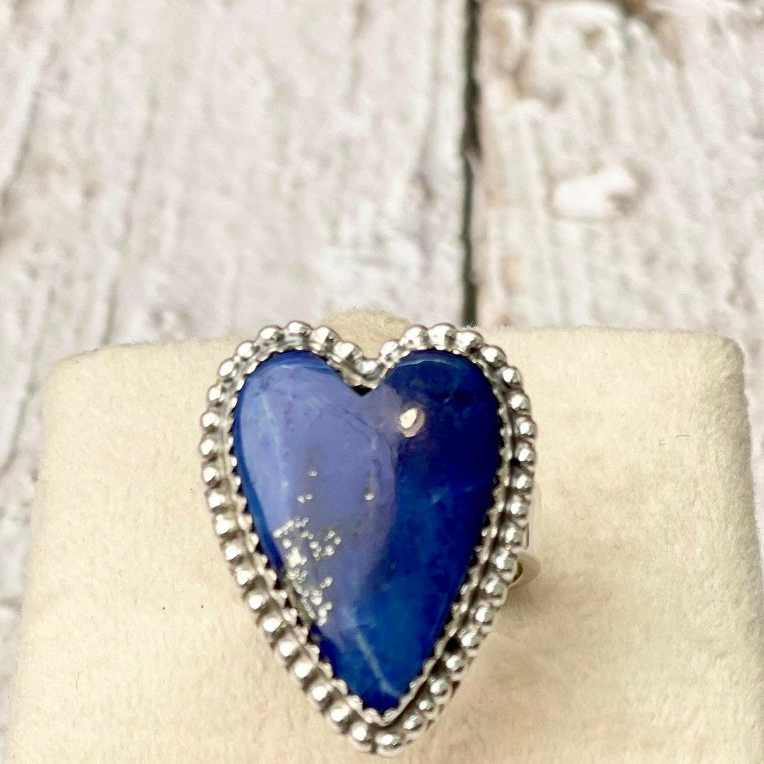 Long Heart Sterling Silver Ring-Statement Rings-Krush Kandy, Women's Online Fashion Boutique Located in Phoenix, Arizona (Scottsdale Area)