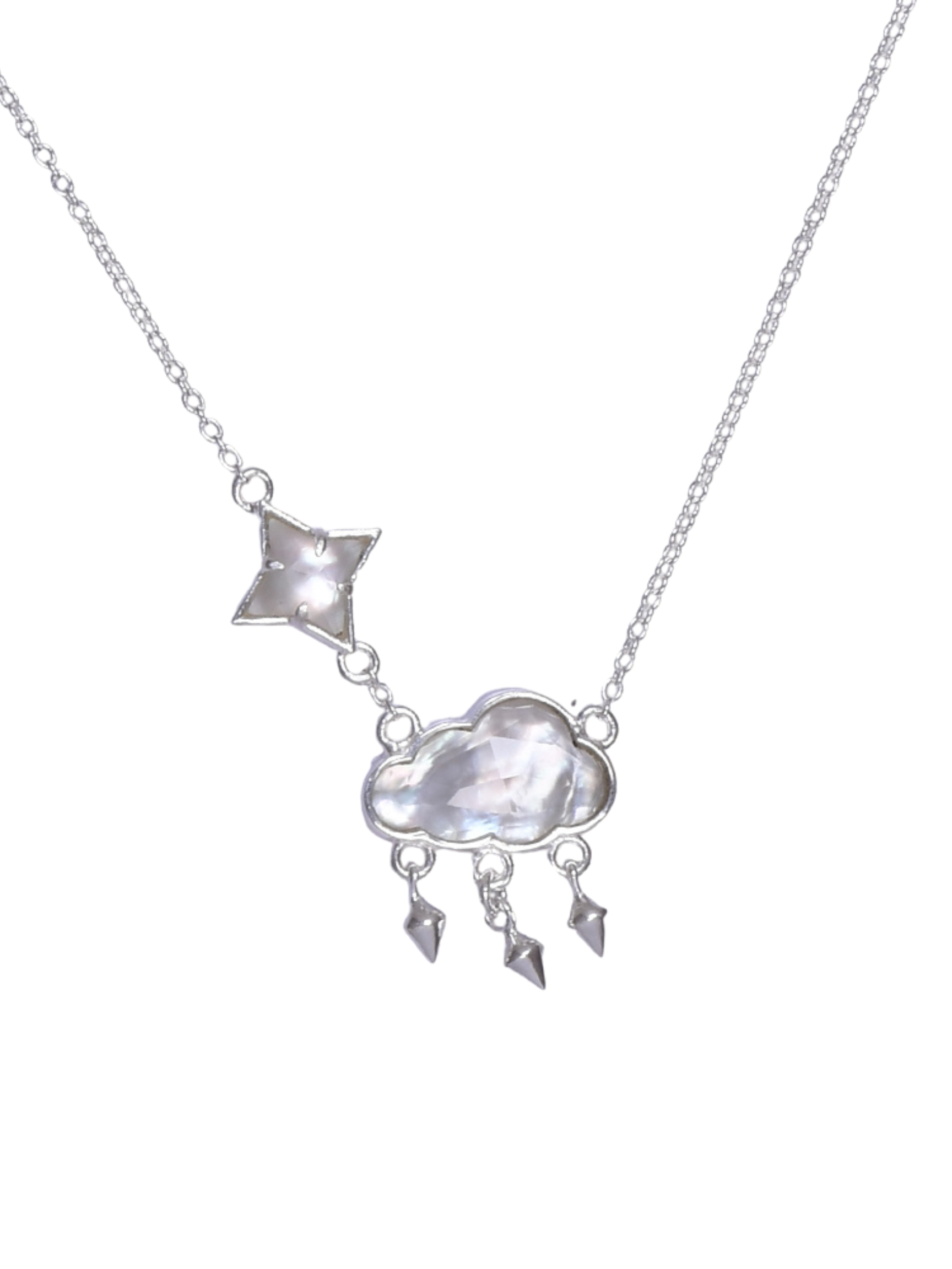 In The Clouds Stone Necklace-Necklaces-Krush Kandy, Women's Online Fashion Boutique Located in Phoenix, Arizona (Scottsdale Area)