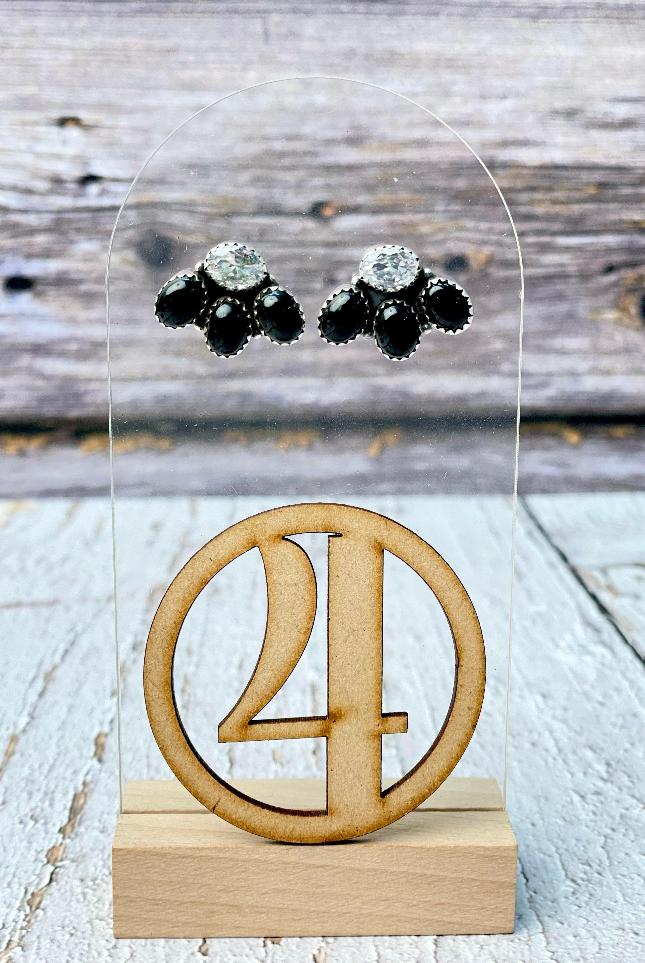 Mini Crystal Cluster Earrings-Earrings-Krush Kandy, Women's Online Fashion Boutique Located in Phoenix, Arizona (Scottsdale Area)