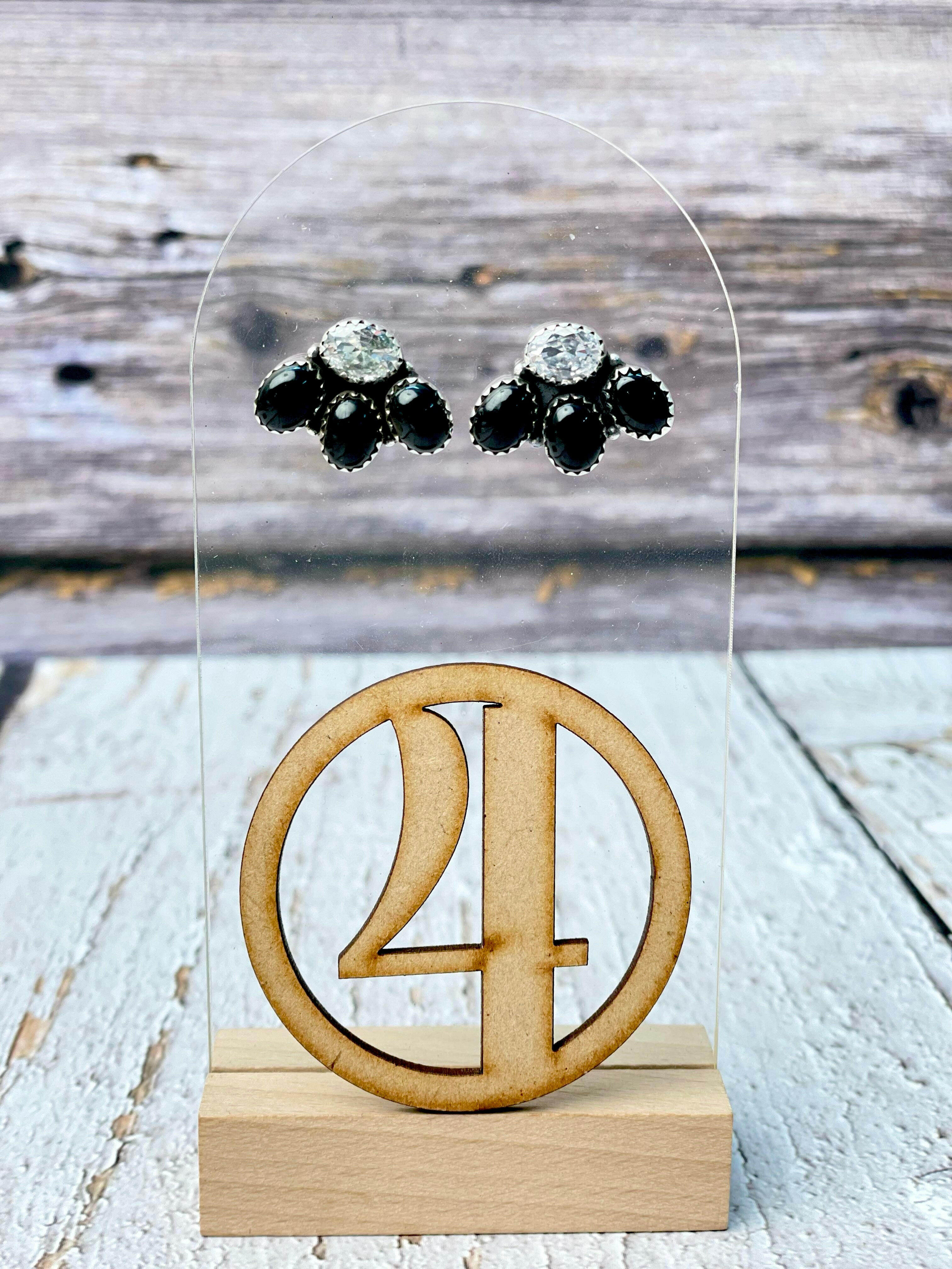 Mini Crystal Cluster Earrings-Earrings-Krush Kandy, Women's Online Fashion Boutique Located in Phoenix, Arizona (Scottsdale Area)
