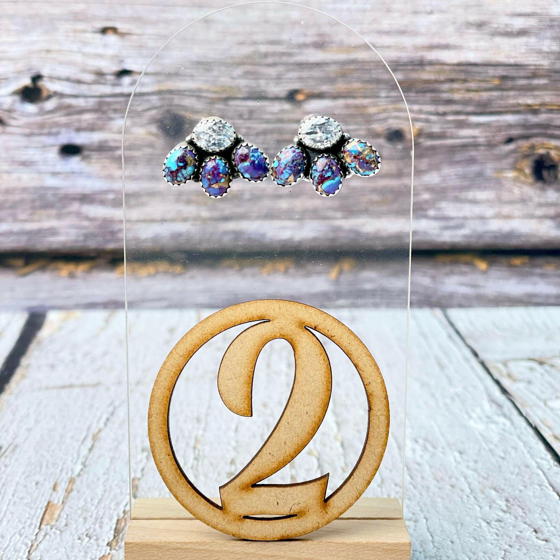 Mini Crystal Cluster Earrings-Earrings-Krush Kandy, Women's Online Fashion Boutique Located in Phoenix, Arizona (Scottsdale Area)