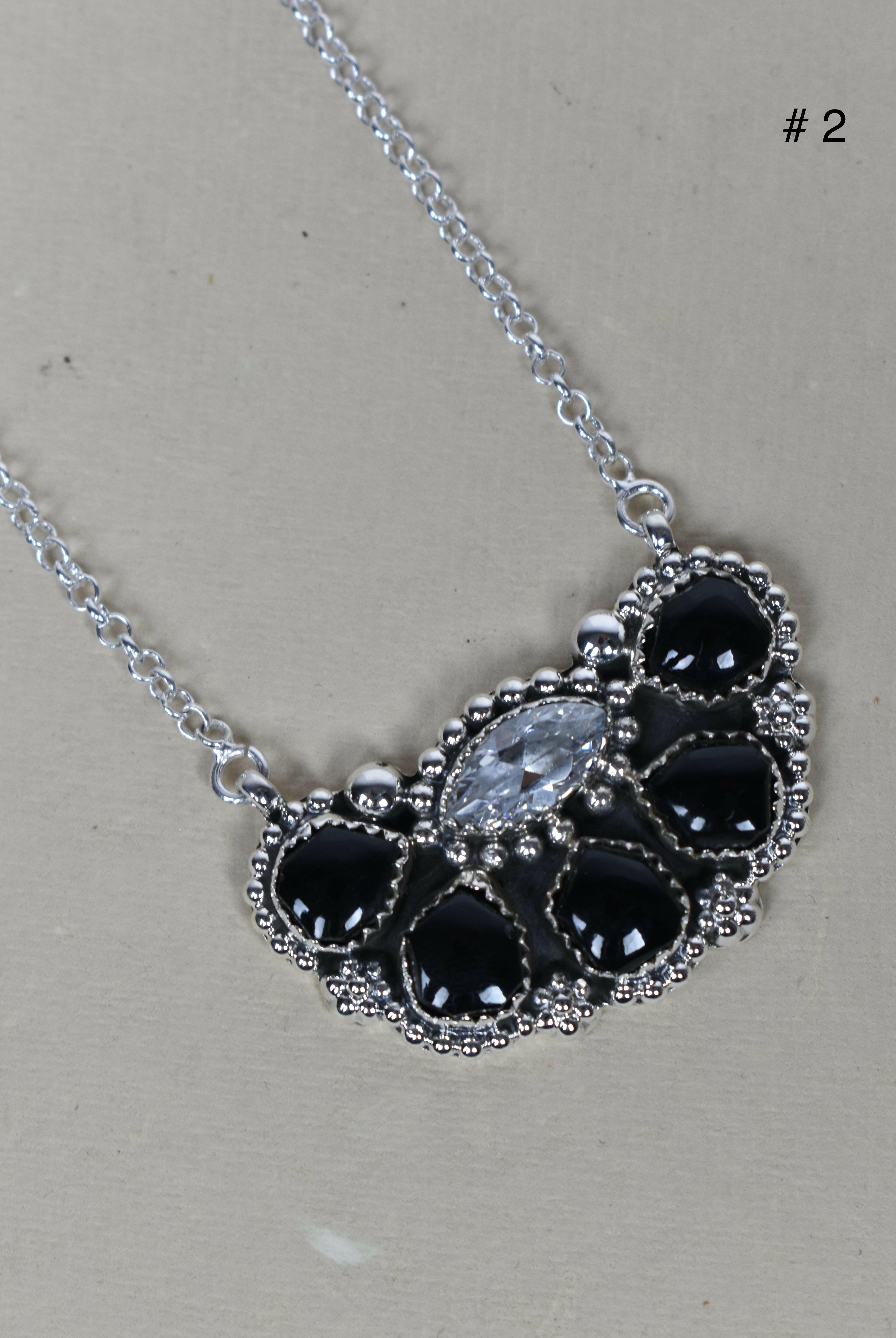 Paw Pad CZ & Stone Necklace-Pendant Necklaces-Krush Kandy, Women's Online Fashion Boutique Located in Phoenix, Arizona (Scottsdale Area)