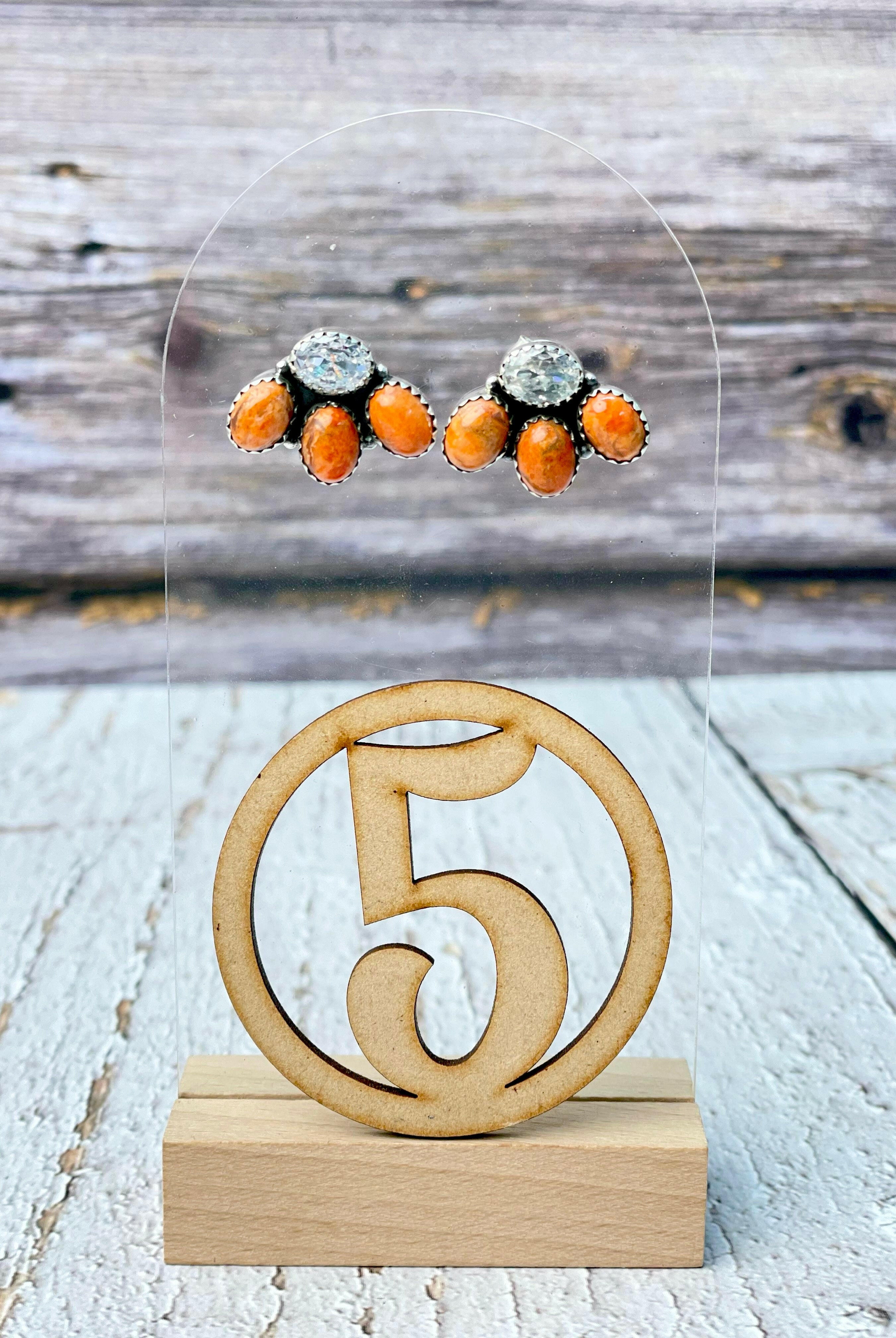 Mini Crystal Cluster Earrings-Earrings-Krush Kandy, Women's Online Fashion Boutique Located in Phoenix, Arizona (Scottsdale Area)