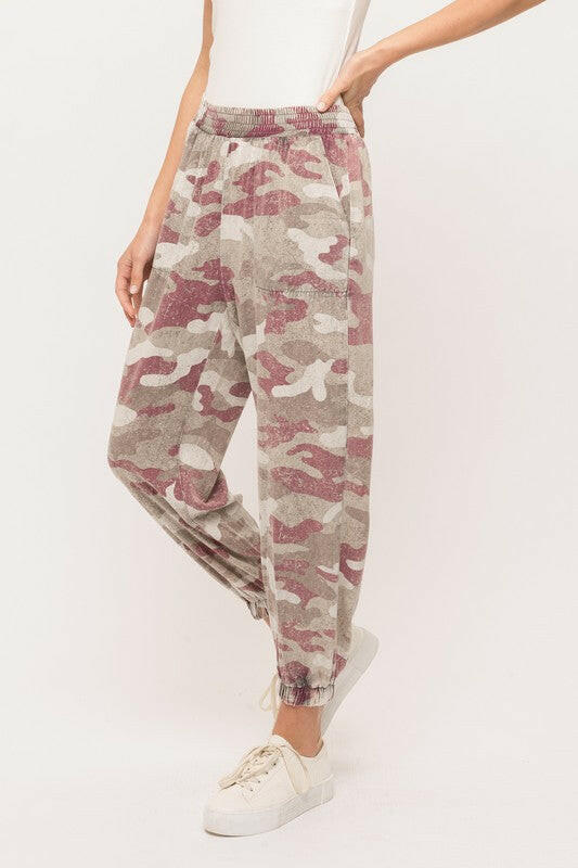 Camouflage Twill Joggers Pants-Joggers-Krush Kandy, Women's Online Fashion Boutique Located in Phoenix, Arizona (Scottsdale Area)