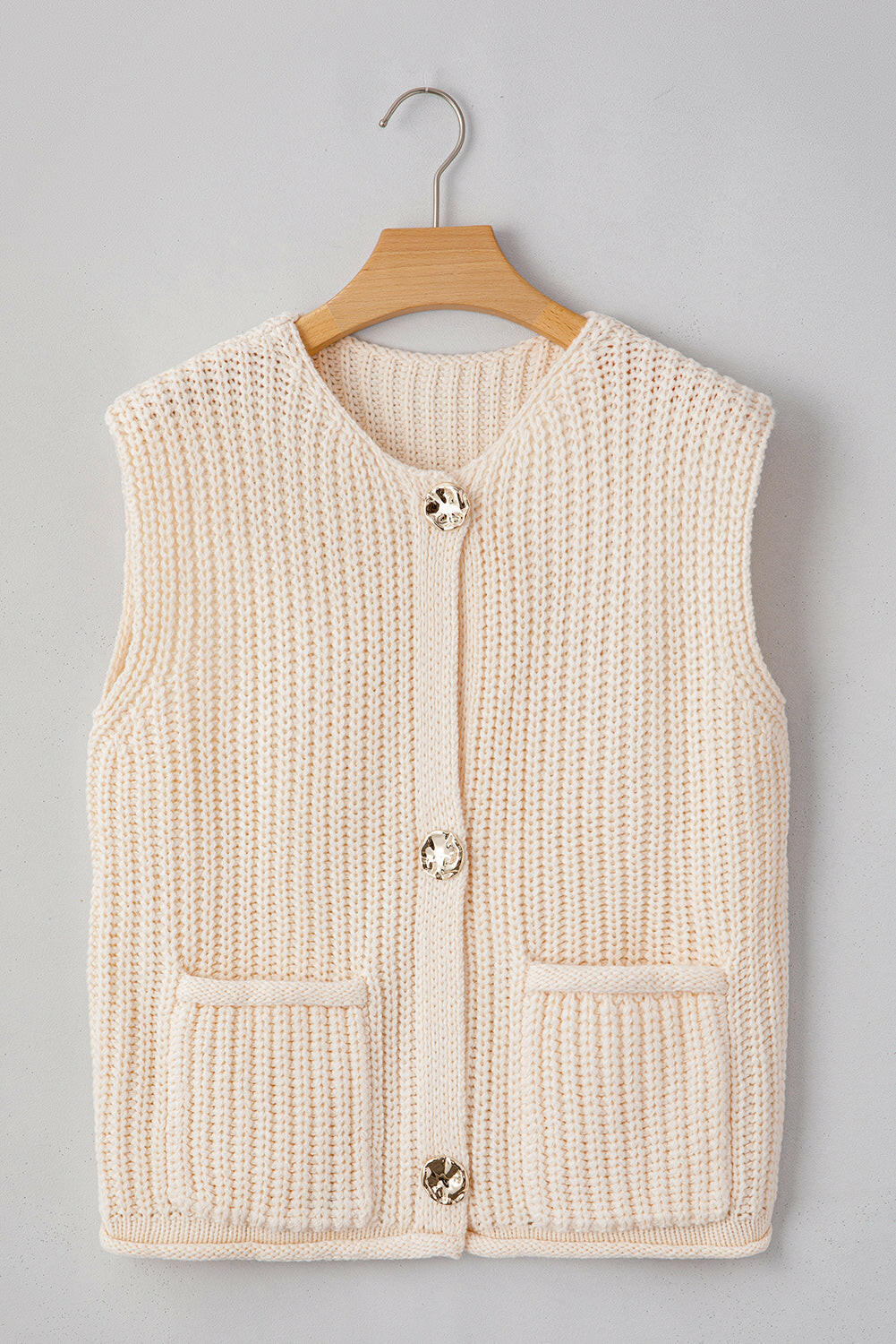 Cozy Chic Knit Sweater Vest with Side Pockets (2 Colors)-Sweaters-Krush Kandy, Women's Online Fashion Boutique Located in Phoenix, Arizona (Scottsdale Area)