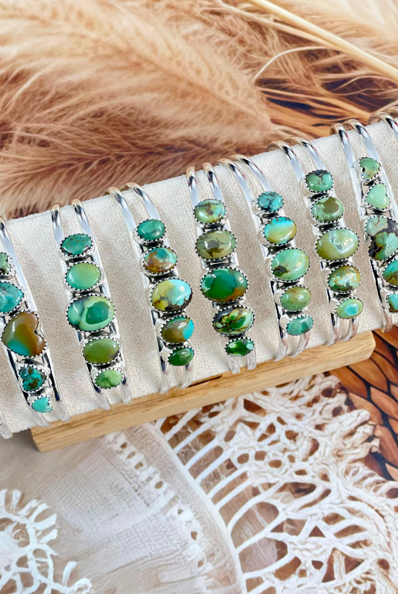 One Of A Kind Turquoise Bracelets-Bracelets-Krush Kandy, Women's Online Fashion Boutique Located in Phoenix, Arizona (Scottsdale Area)