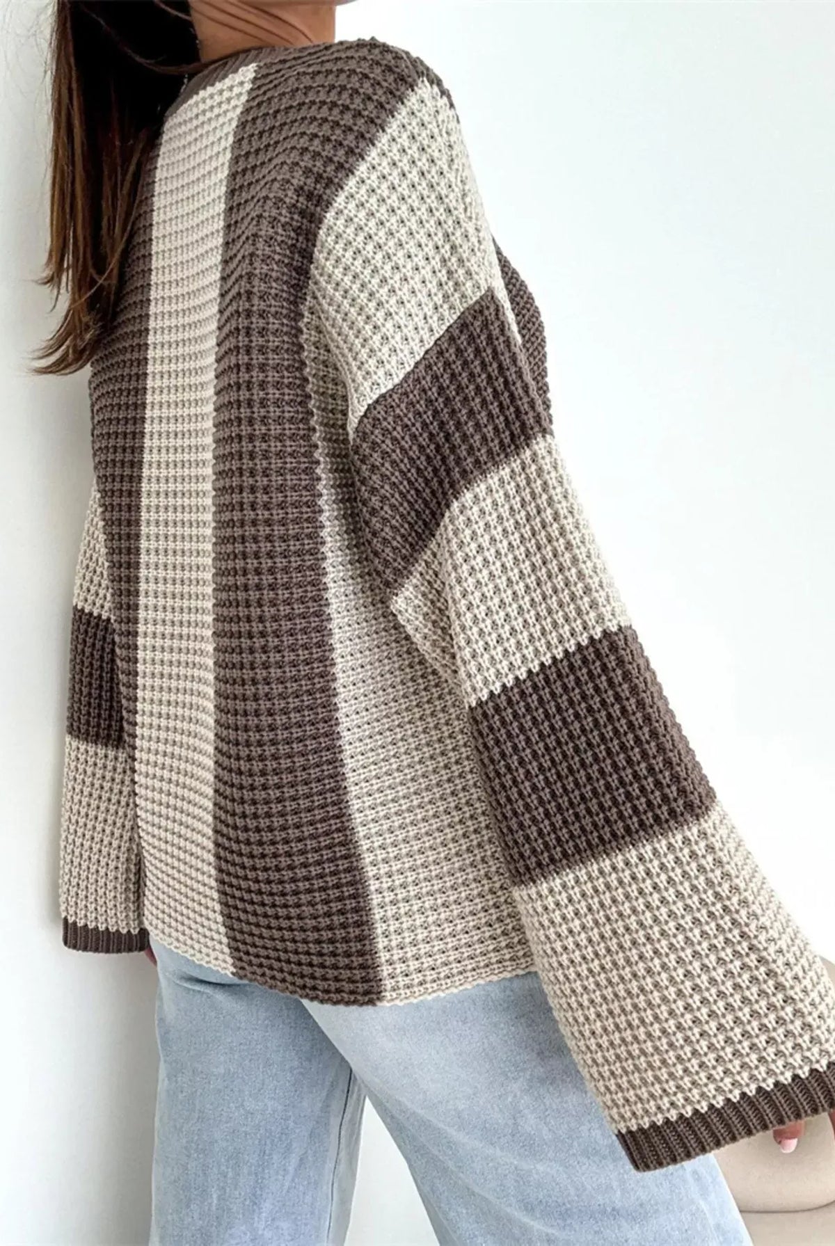 Color Block Long Sleeve Sweater-Sweater-Krush Kandy, Women's Online Fashion Boutique Located in Phoenix, Arizona (Scottsdale Area)