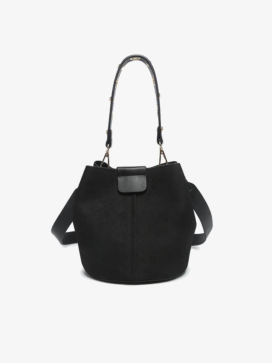 Farrah Suede Bucket Bag w/ Top Handle & Inner Bag-handbag-Krush Kandy, Women's Online Fashion Boutique Located in Phoenix, Arizona (Scottsdale Area)
