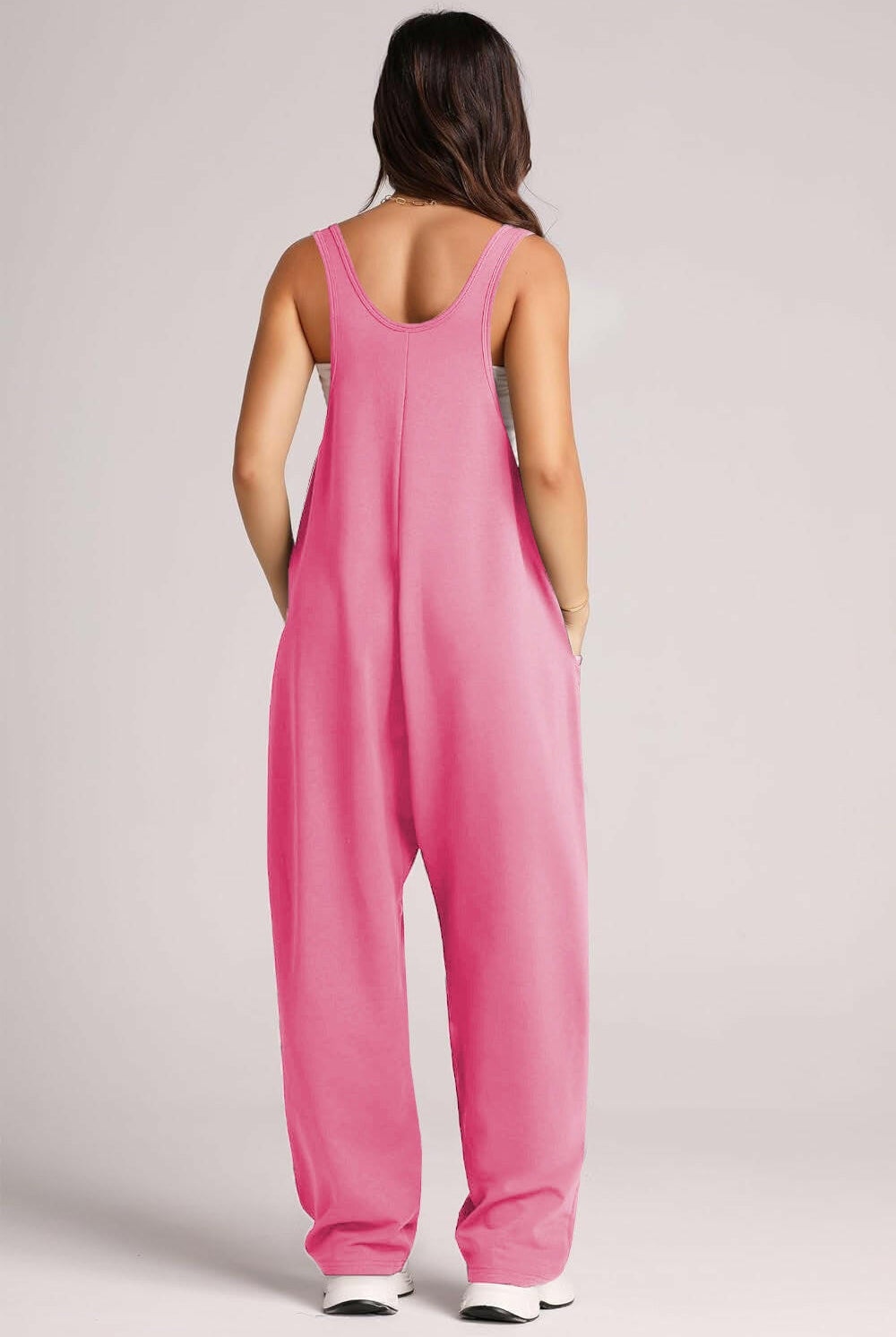 Lovelet Wide Strap Jumpsuit with Pockets-Krush Kandy, Women's Online Fashion Boutique Located in Phoenix, Arizona (Scottsdale Area)