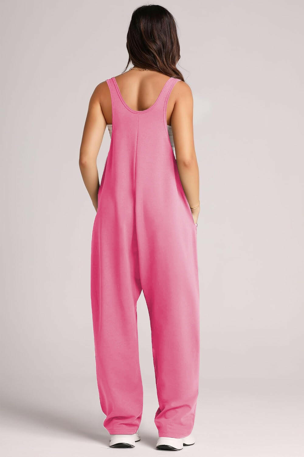 Lovelet Wide Strap Jumpsuit with Pockets-Krush Kandy, Women's Online Fashion Boutique Located in Phoenix, Arizona (Scottsdale Area)