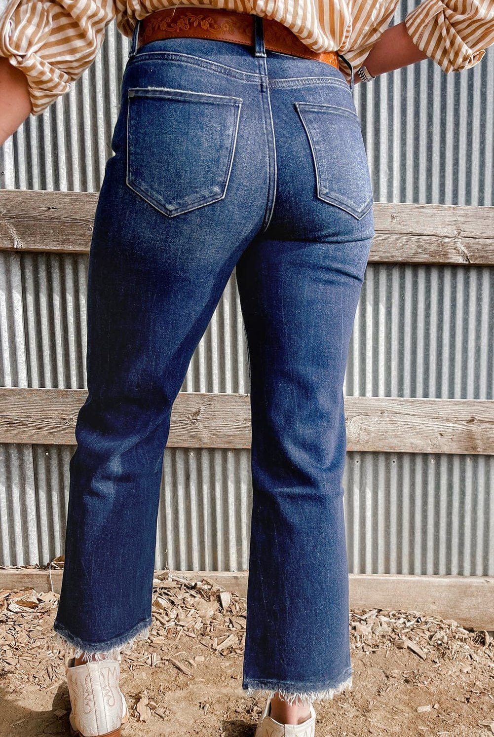 Turquoise Jewelry-Inspired Embellished Wide-Legged Denim Jeans-Denim-Krush Kandy, Women's Online Fashion Boutique Located in Phoenix, Arizona (Scottsdale Area)