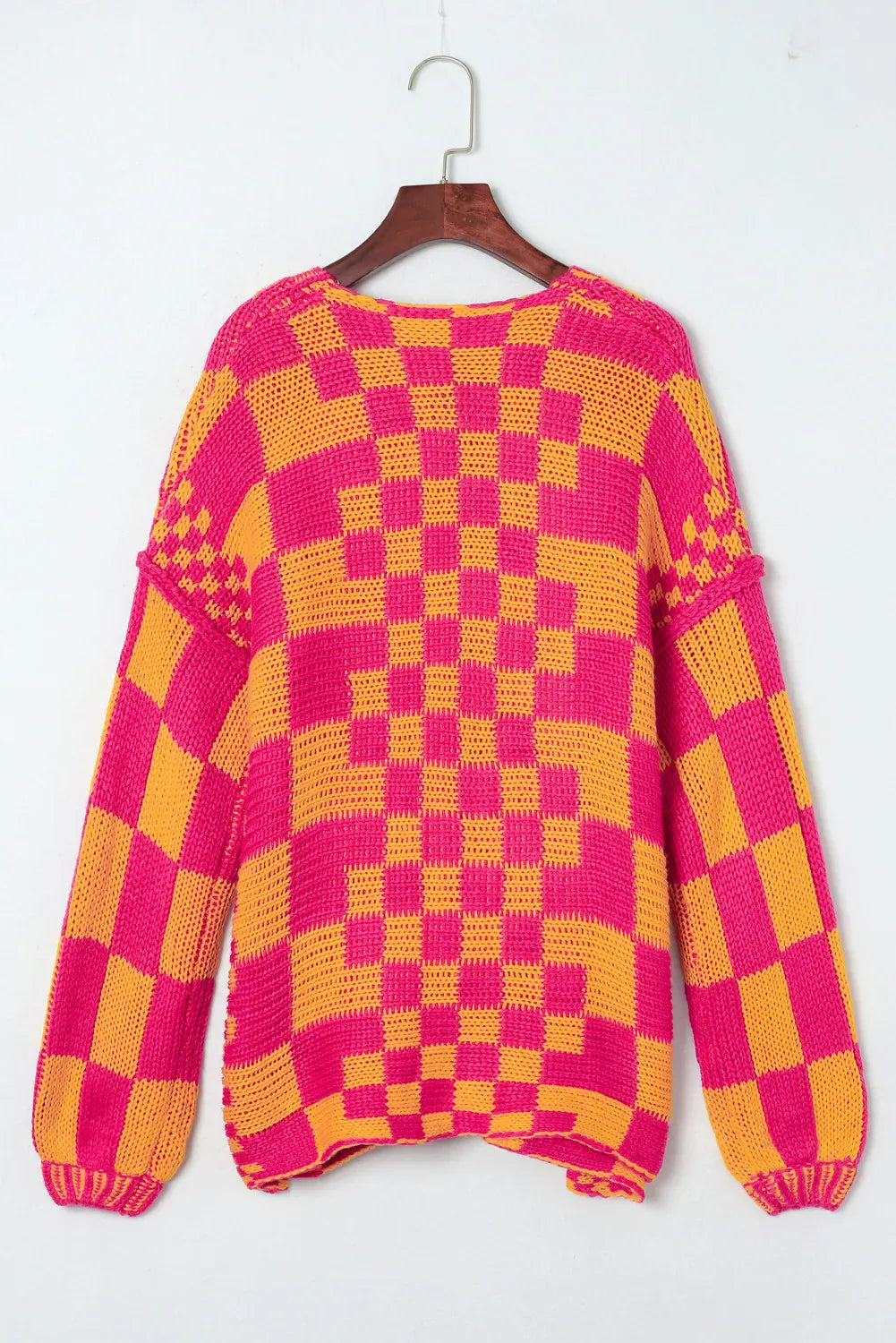 Bold Checkerboard Cardigan-Cardigans-Krush Kandy, Women's Online Fashion Boutique Located in Phoenix, Arizona (Scottsdale Area)