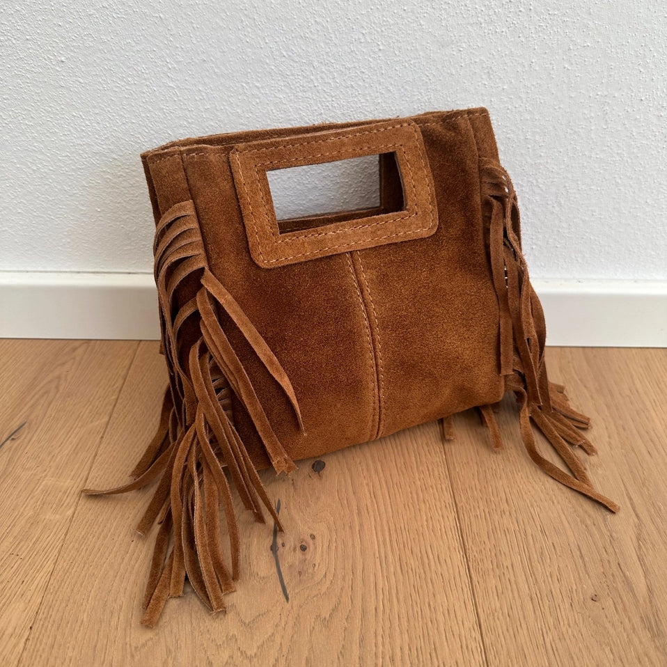Lilly Fringe Suede Mini Bag